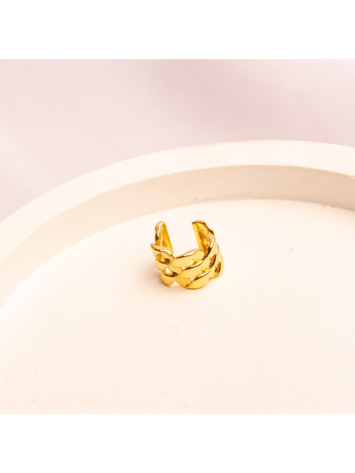 Cuff Individual De Acero Dorado SK4157-OR