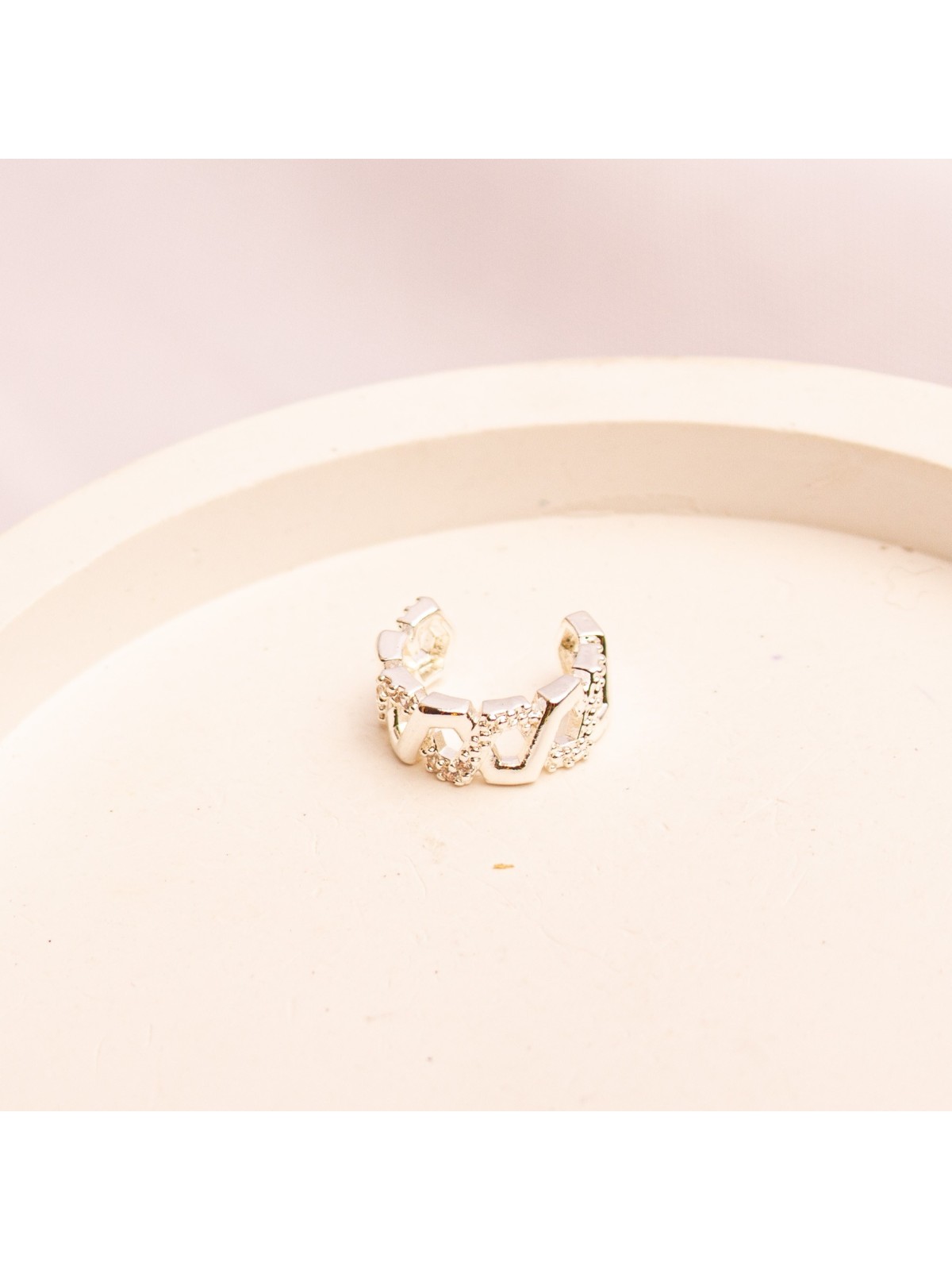 Cuff Individual De Acero Blanco SK4171-PL