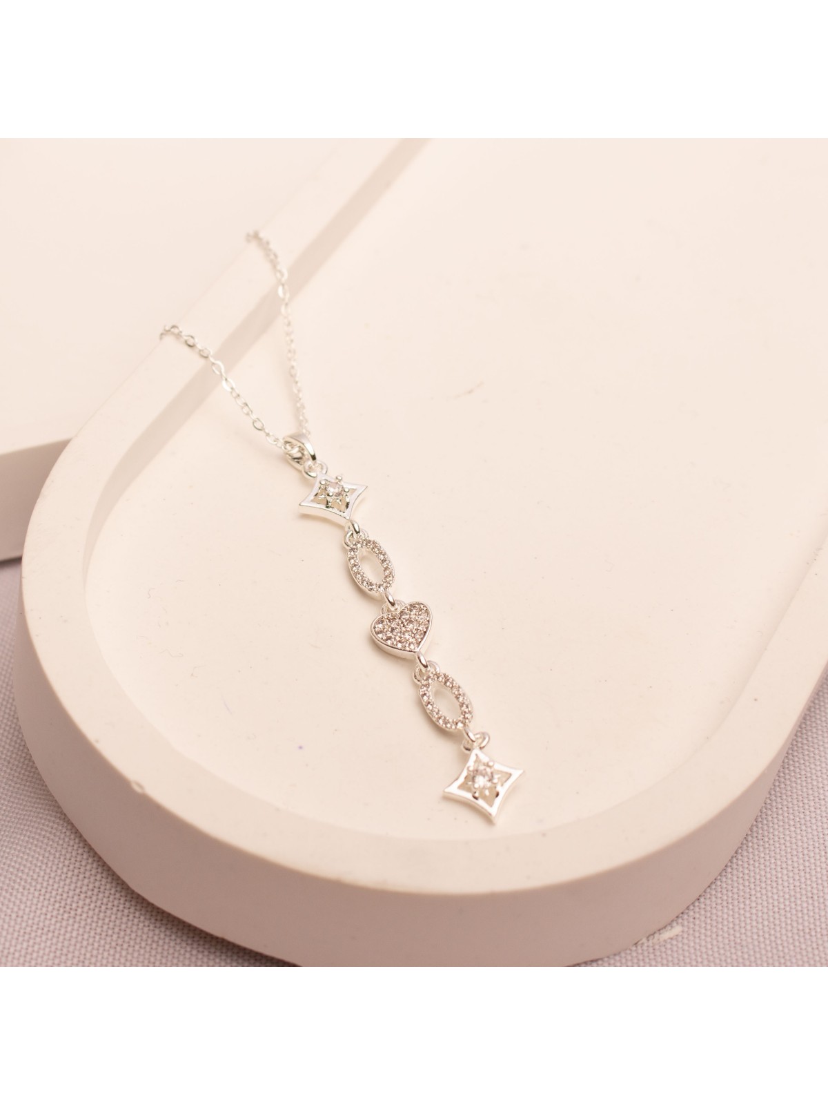 Collar Acero Blanco SK1276-PL