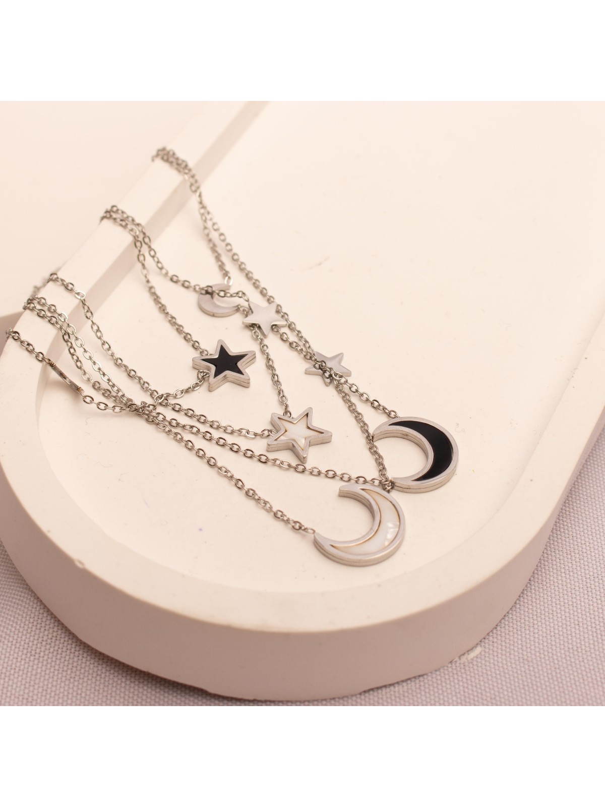 Collar Acero Plateado SK313-AAC