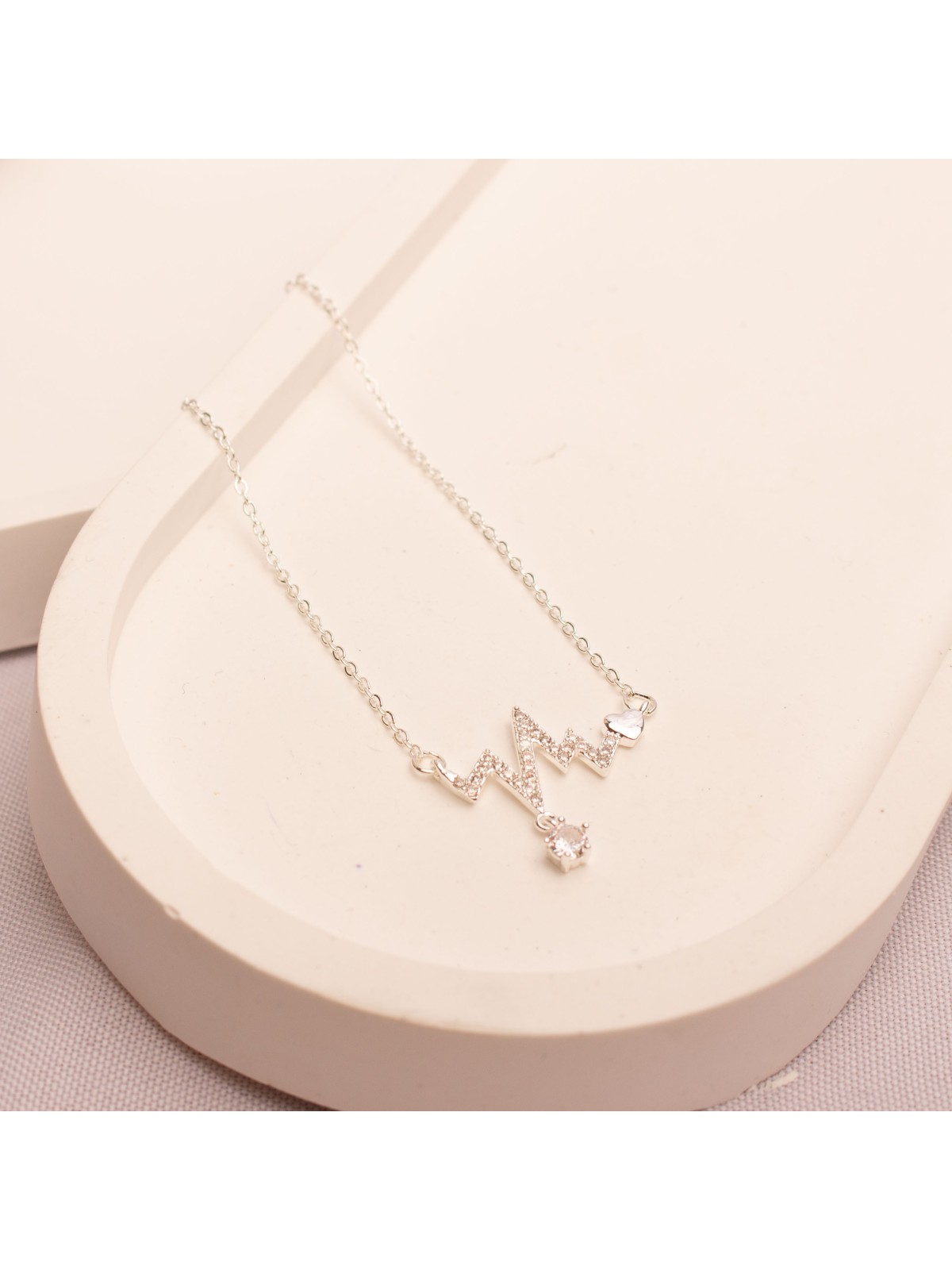Collar Acero Blanco SK1273-PL