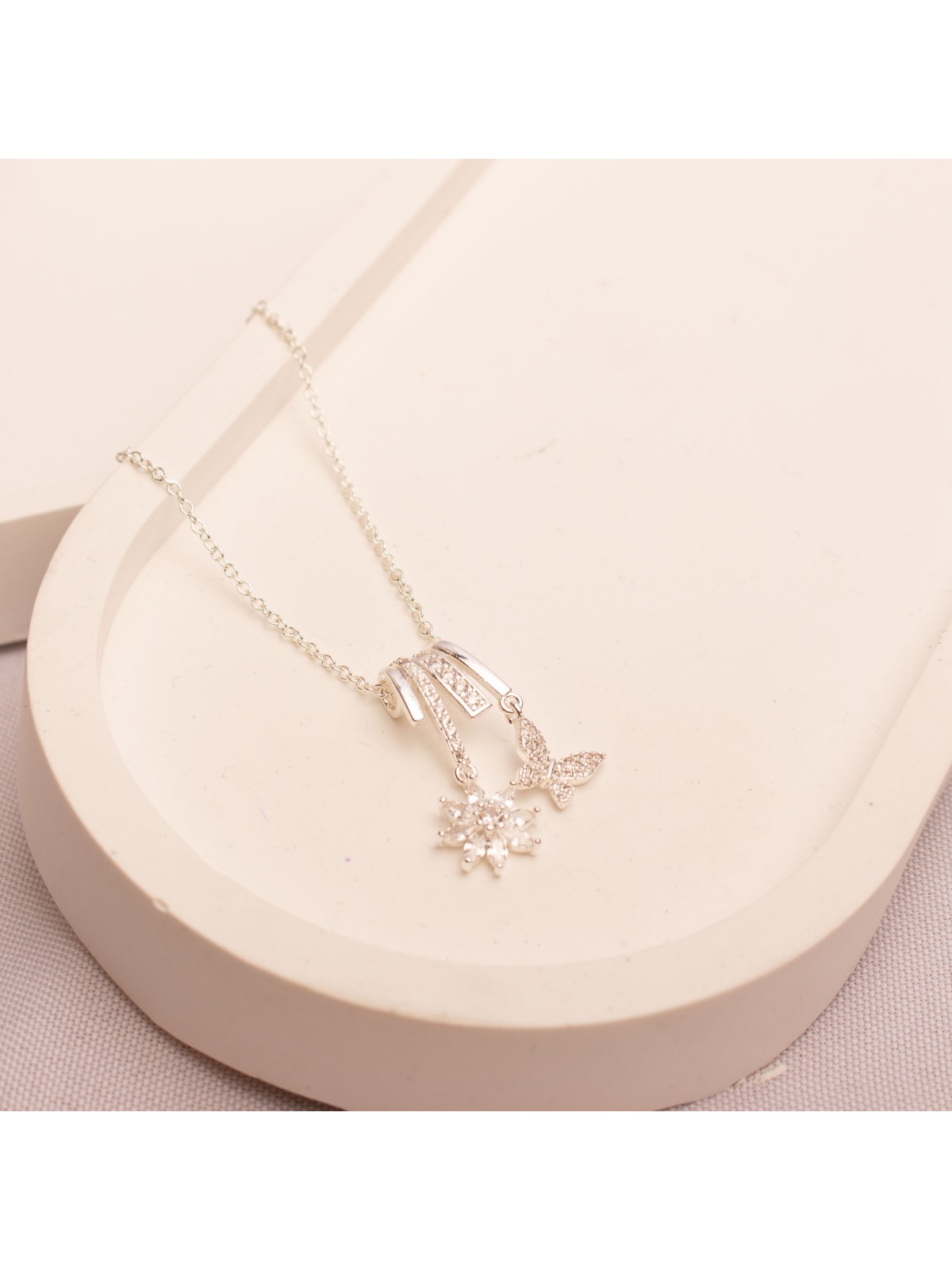 Collar Acero Blanco SK12710-PL