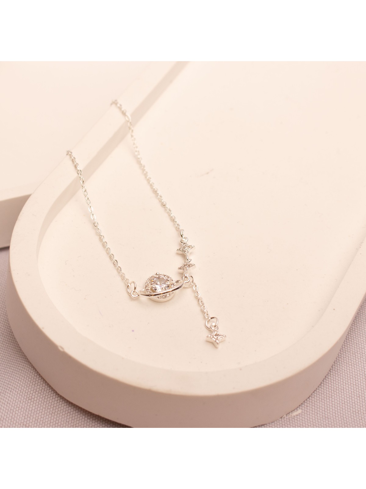 Collar Acero Blanco SK1271-PL