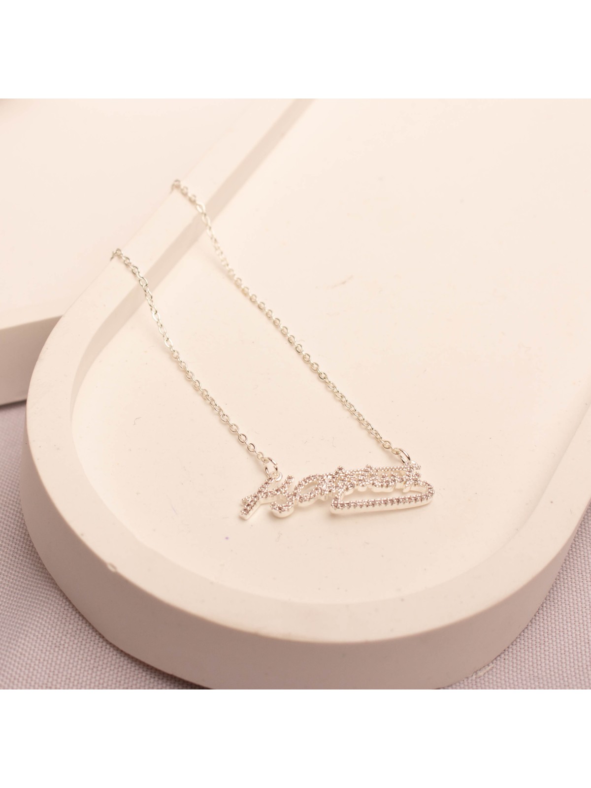 Collar Acero Blanco SK1277-PL