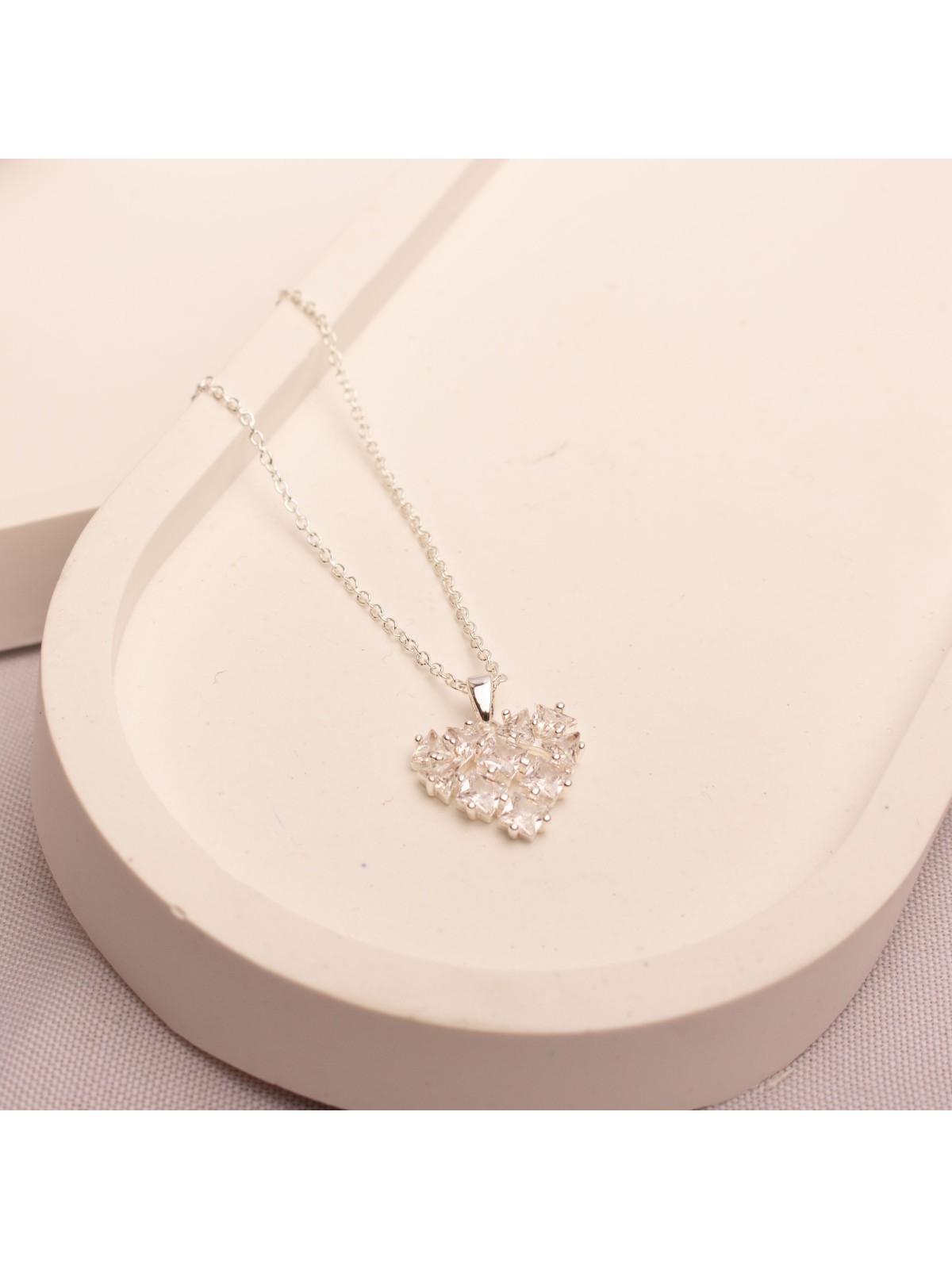 Collar Acero Blanco SK1229-PL