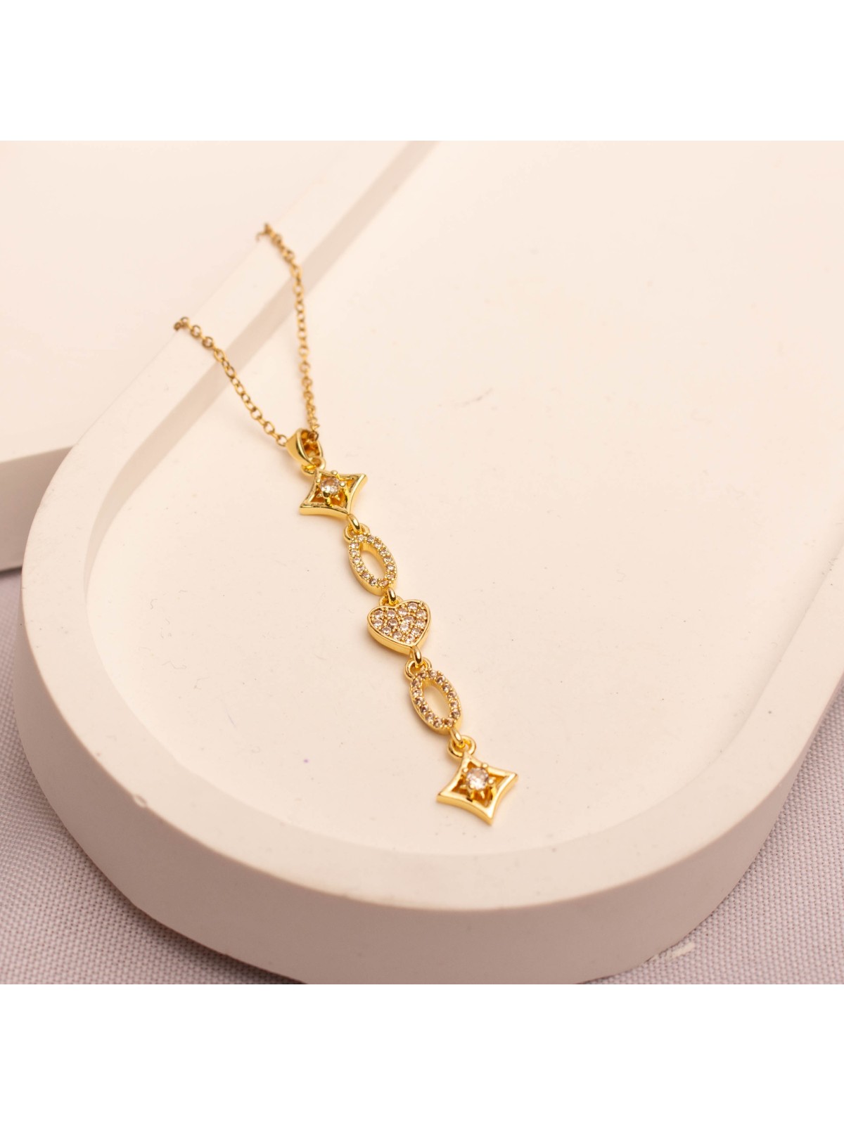 Collar Acero Dorado SK1276-OR