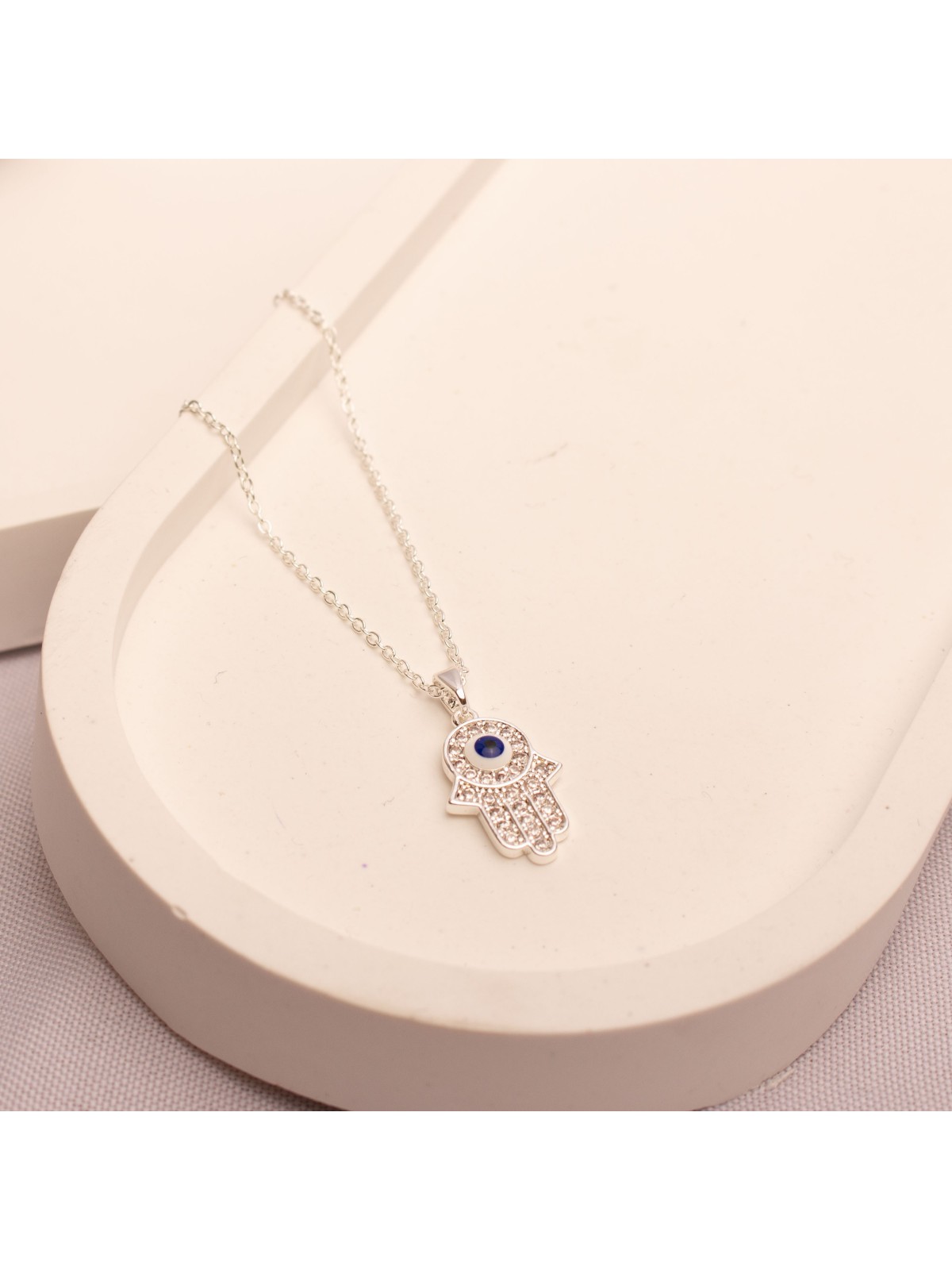 Collar Acero Blanco SK1225-PL