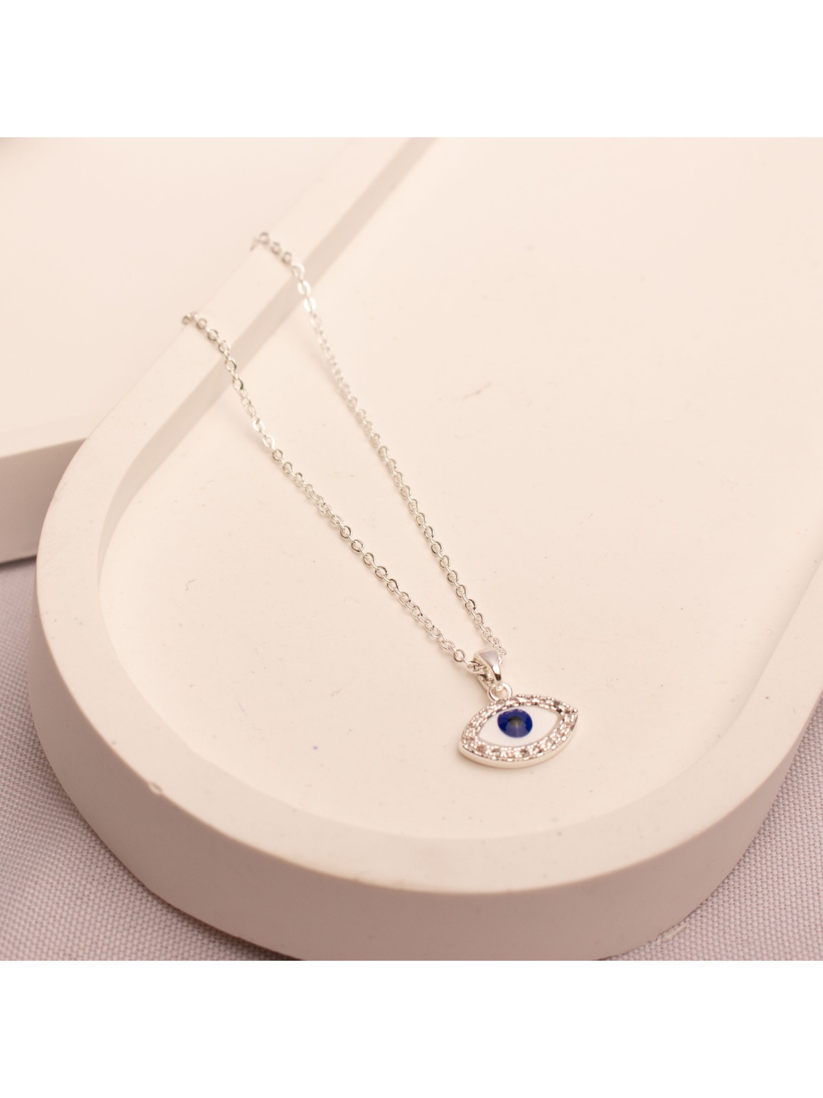 Collar Acero Blanco SK1222-PL