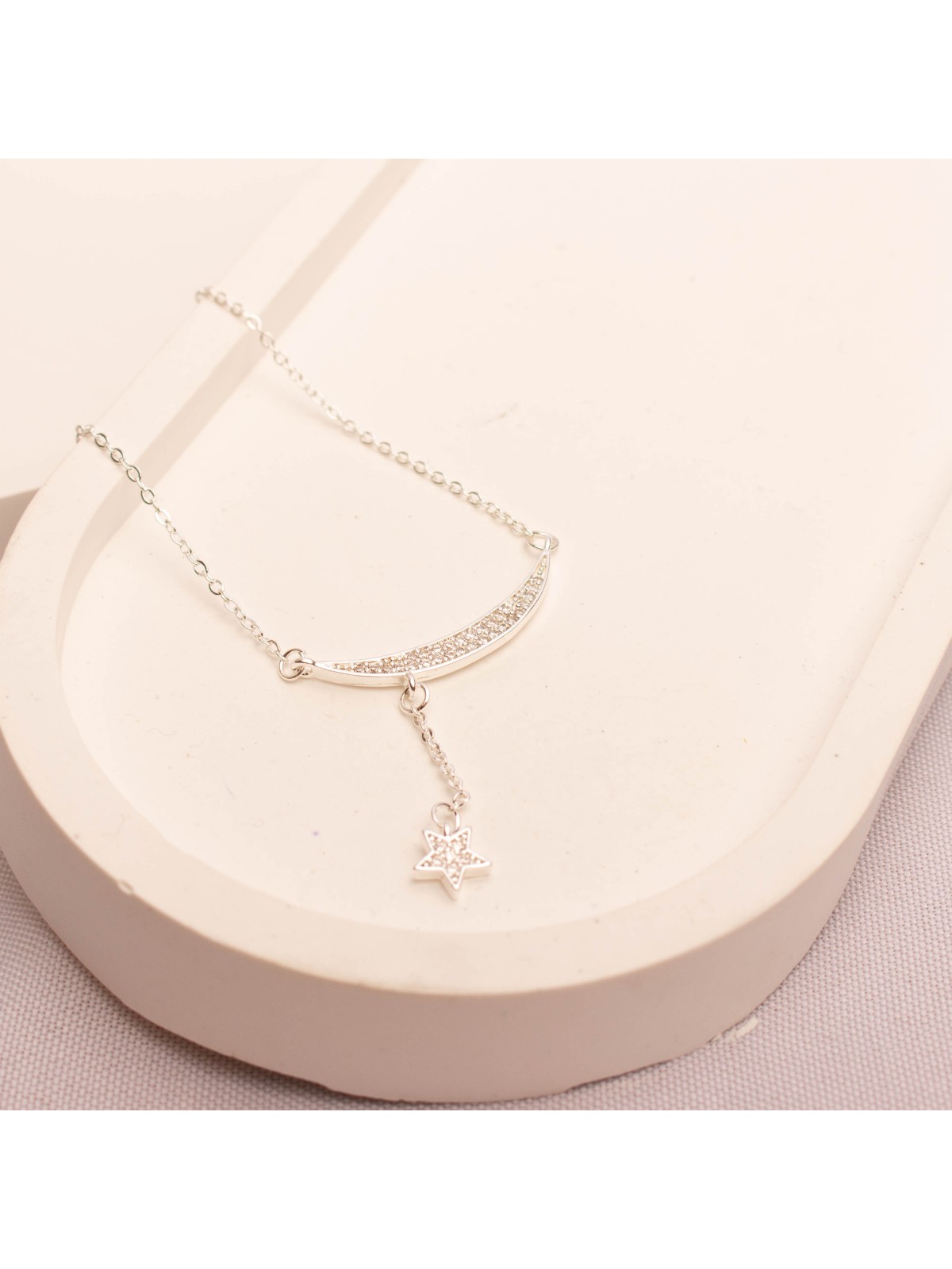 Collar Acero Blanco SK12712-PL