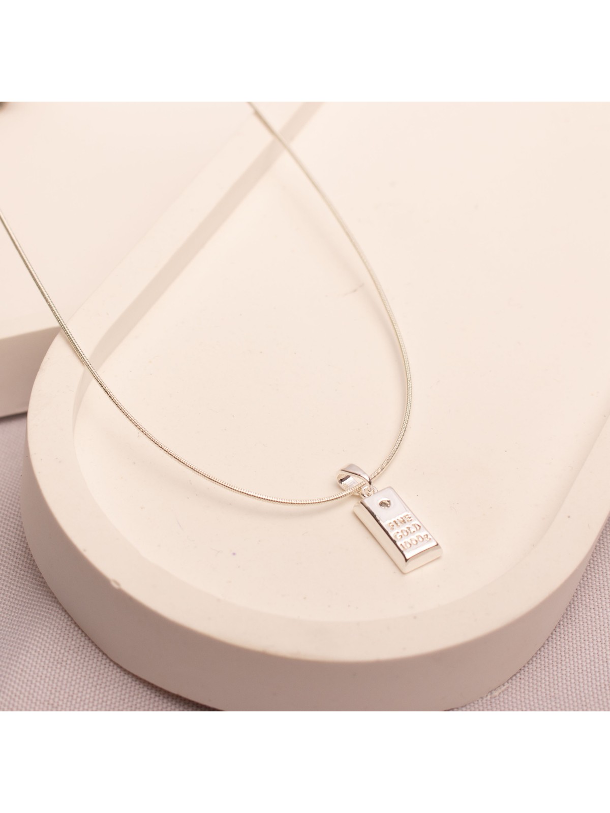 Collar Acero Blanco SK12211-PL