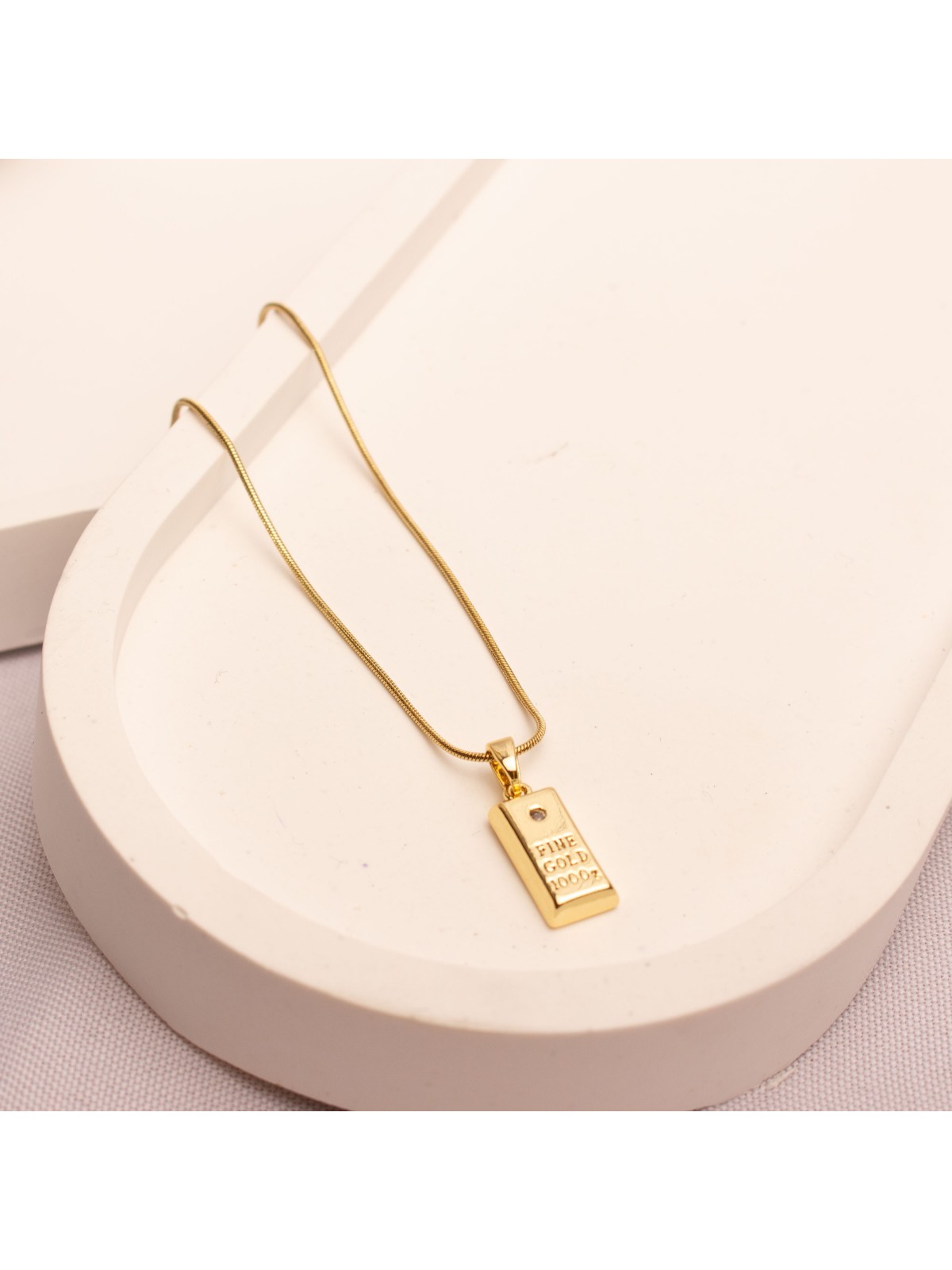Collar Acero Dorado SK12211-OR