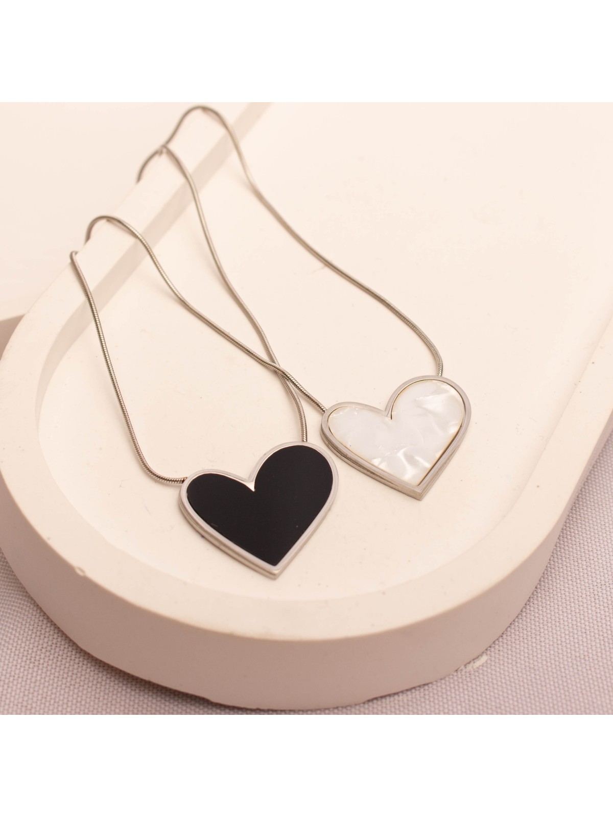 Collar Acero Plateado SK335-BAC
