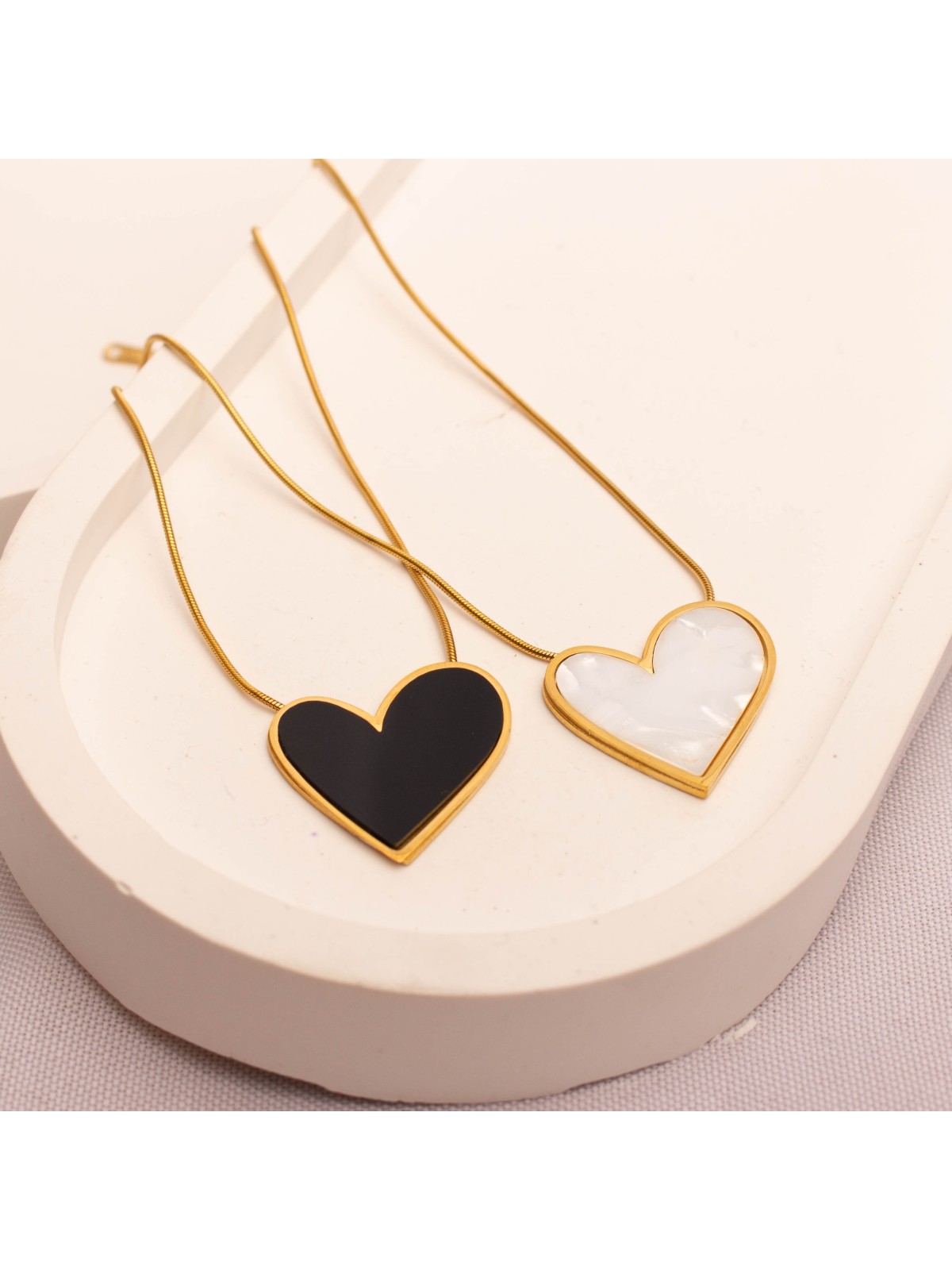 Collar Acero Dorado SK334-BOR