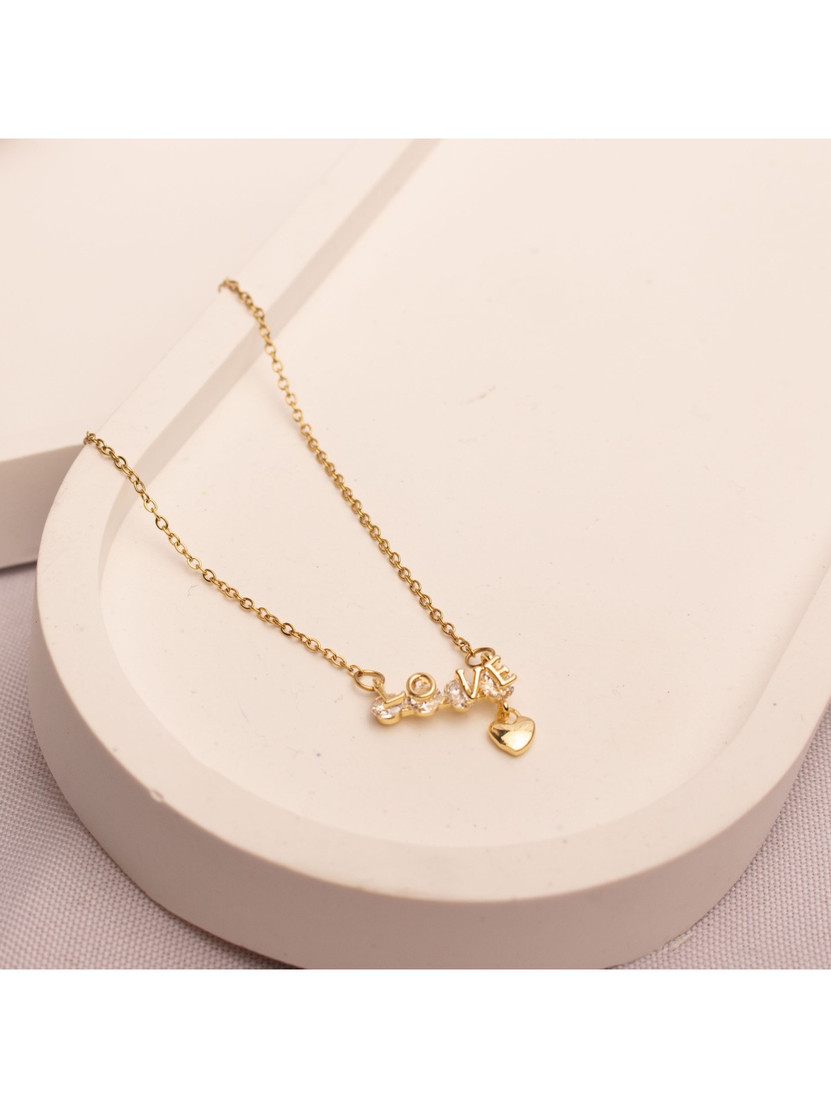 Collar Acero Dorado SK1272-OR