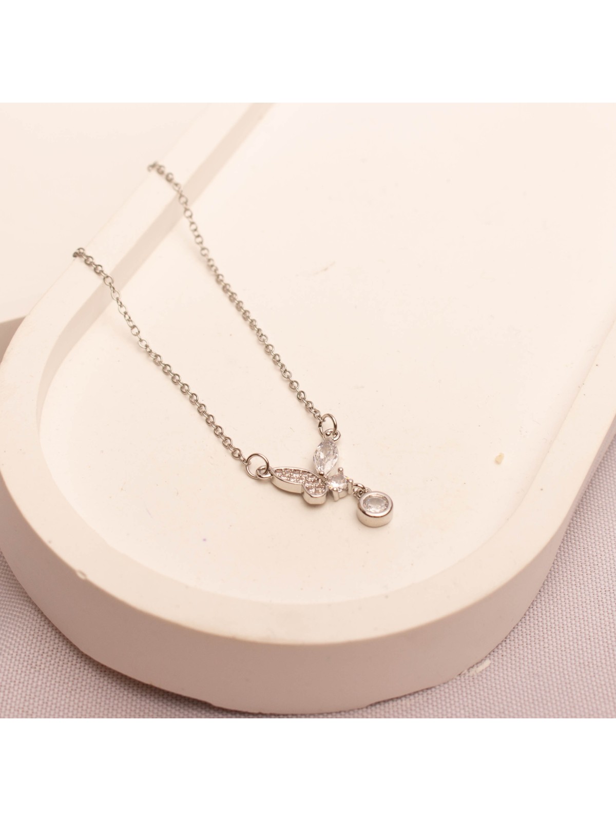 Collar Acero Plateado SK858-AC-035-45CM