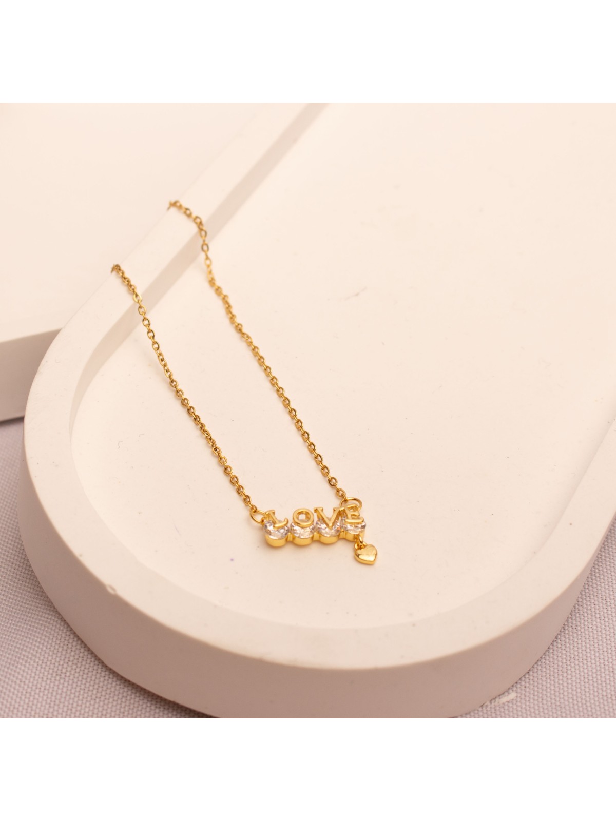 Collar Acero Dorado SK336-AOR