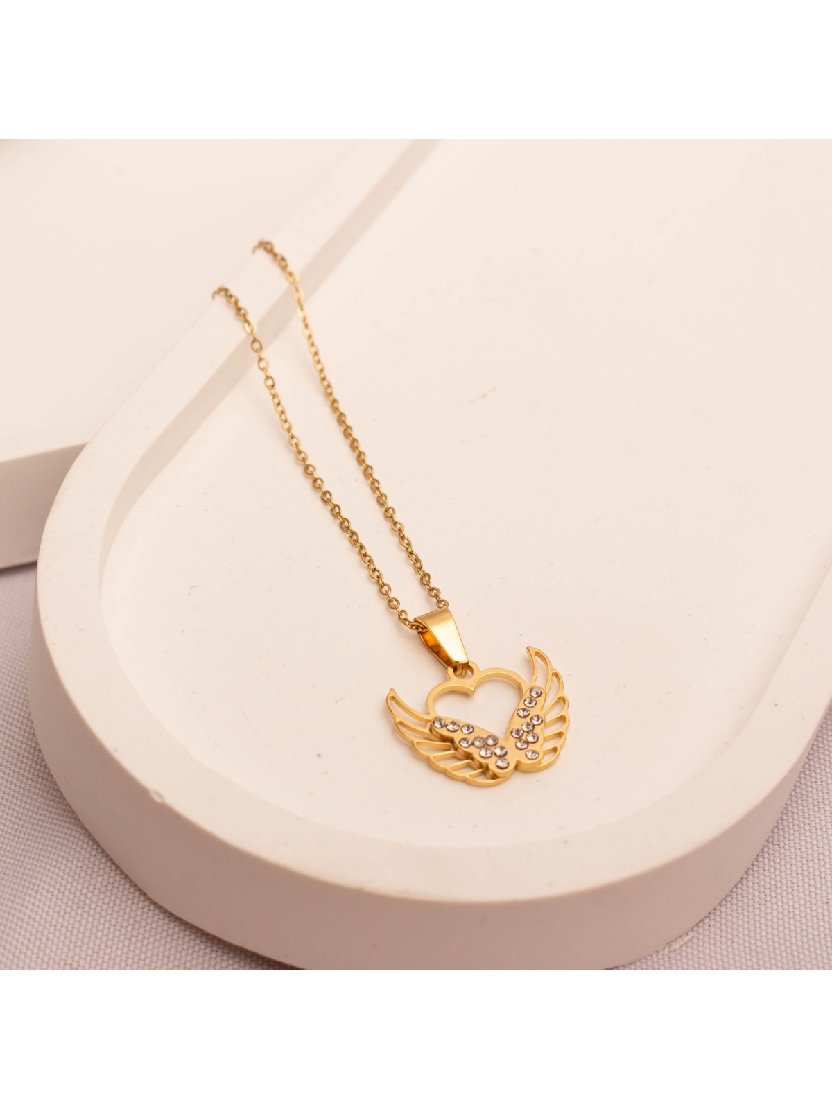 Collar Acero Dorado SK336-COR