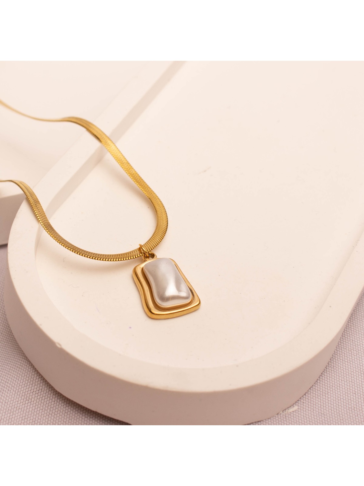 Collar Acero Dorado SK336-EOR