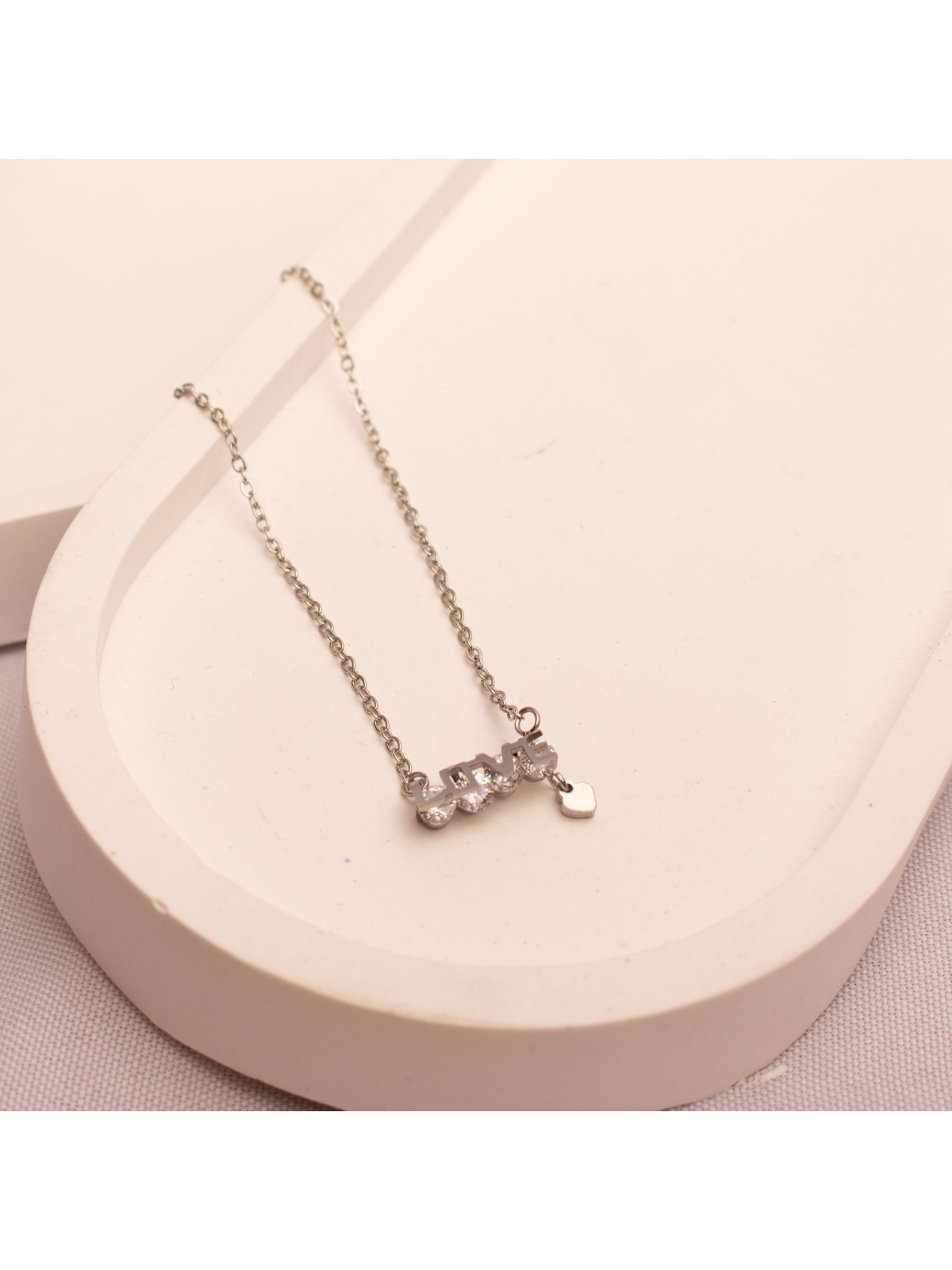 Collar Acero Plateado SK337-AAC
