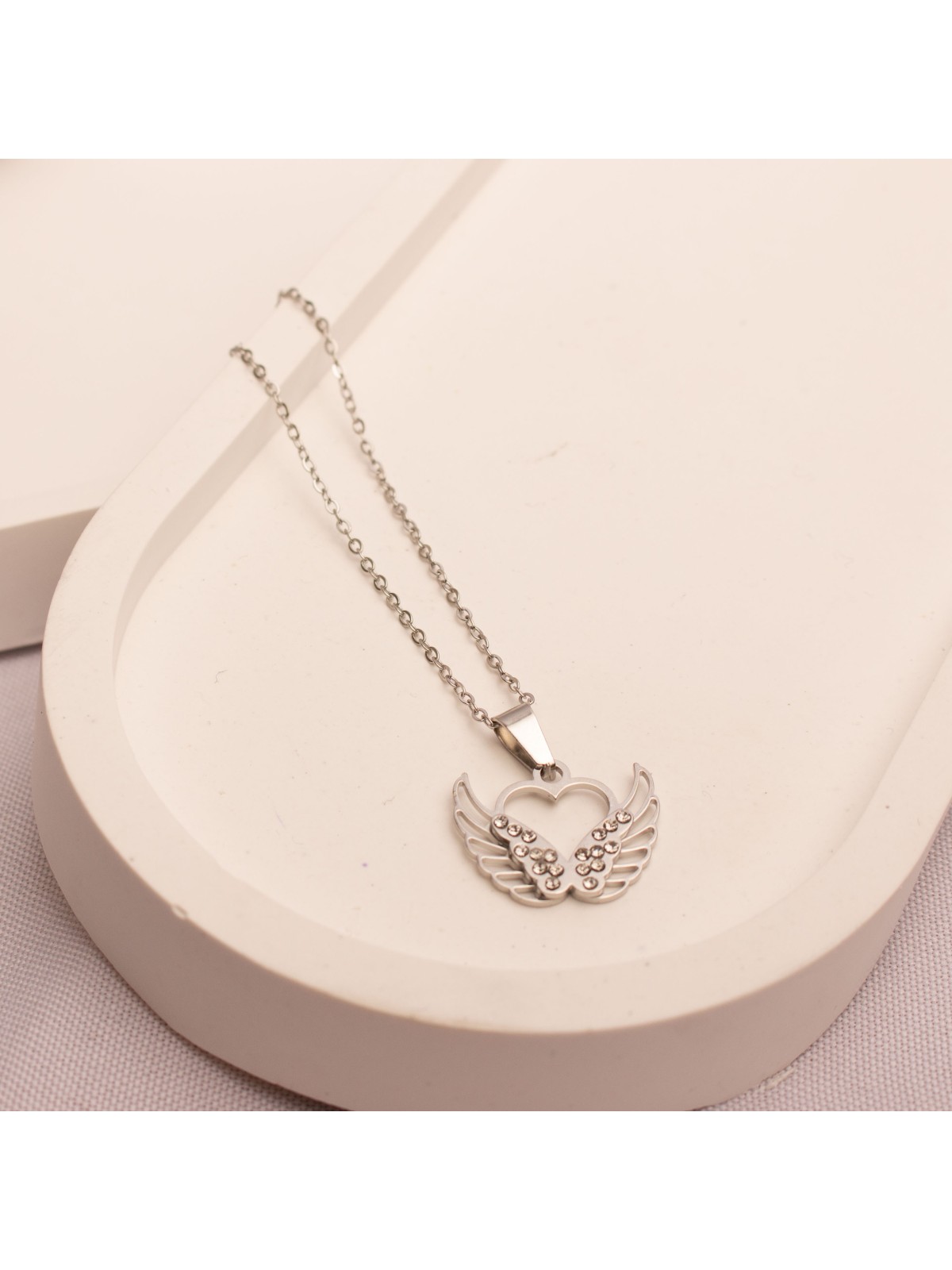 Collar Acero Plateado SK337-CAC
