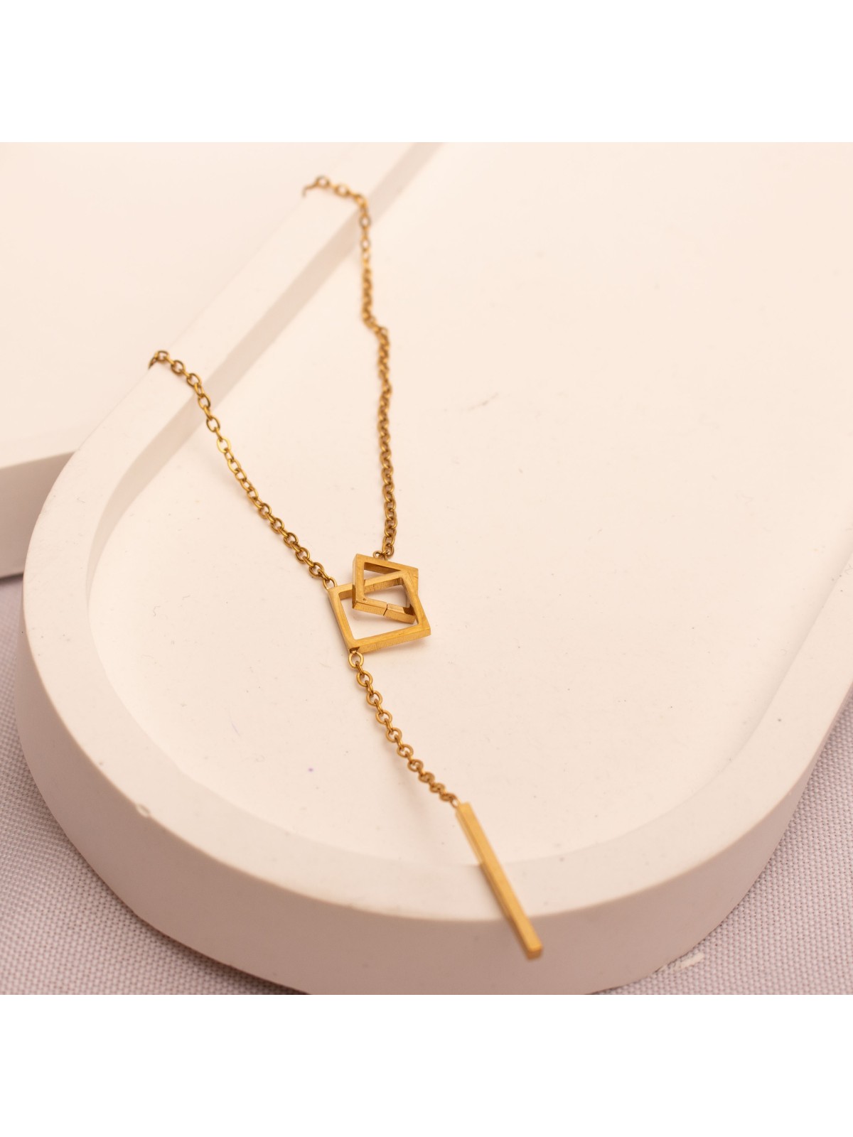 Collar Acero Dorado SK332-DOR