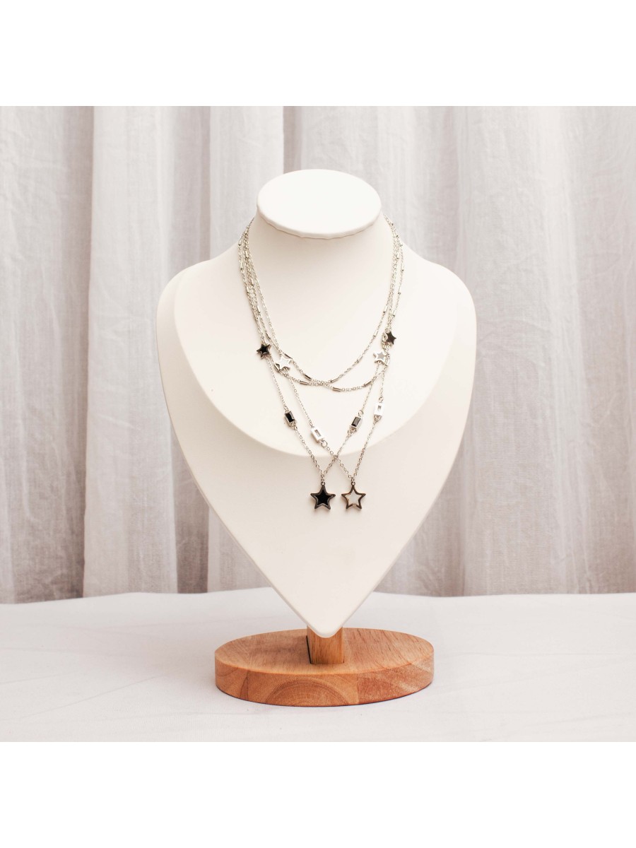 Collar Acero Plateado SK323-AAC