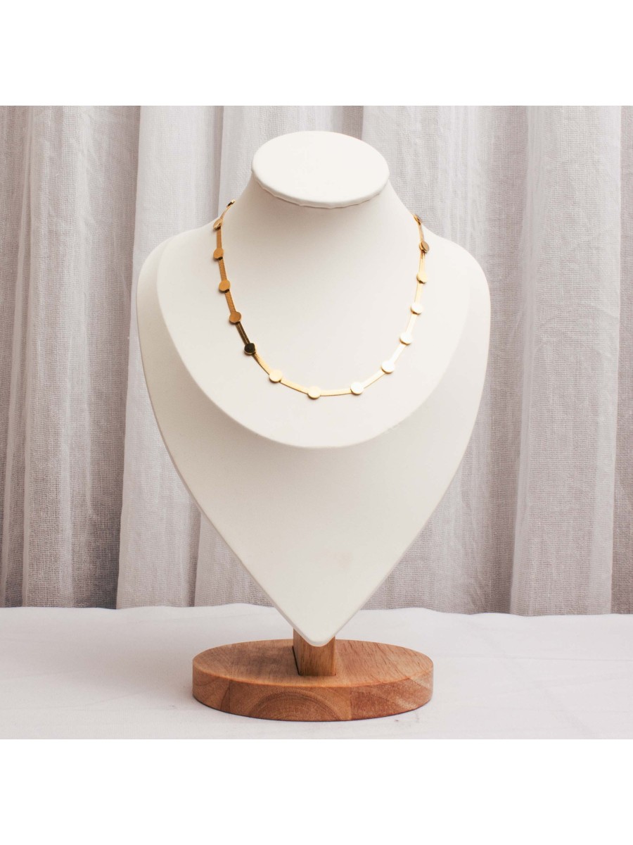 Collar Acero Dorado SK330-AOR