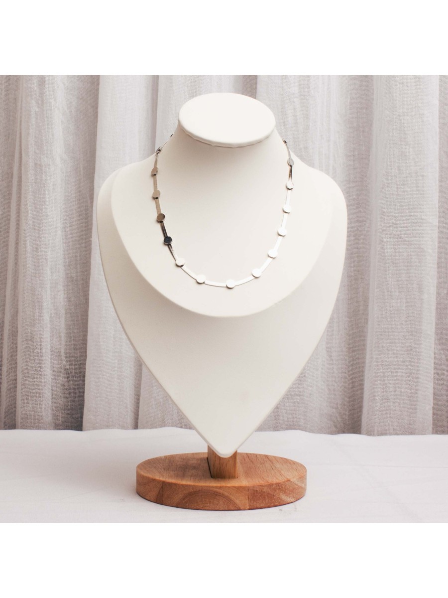 Collar Acero Plateado SK331-AAC