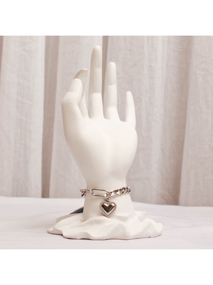 Pulsera Acero Plateado | SK584-DAC-18+5CM