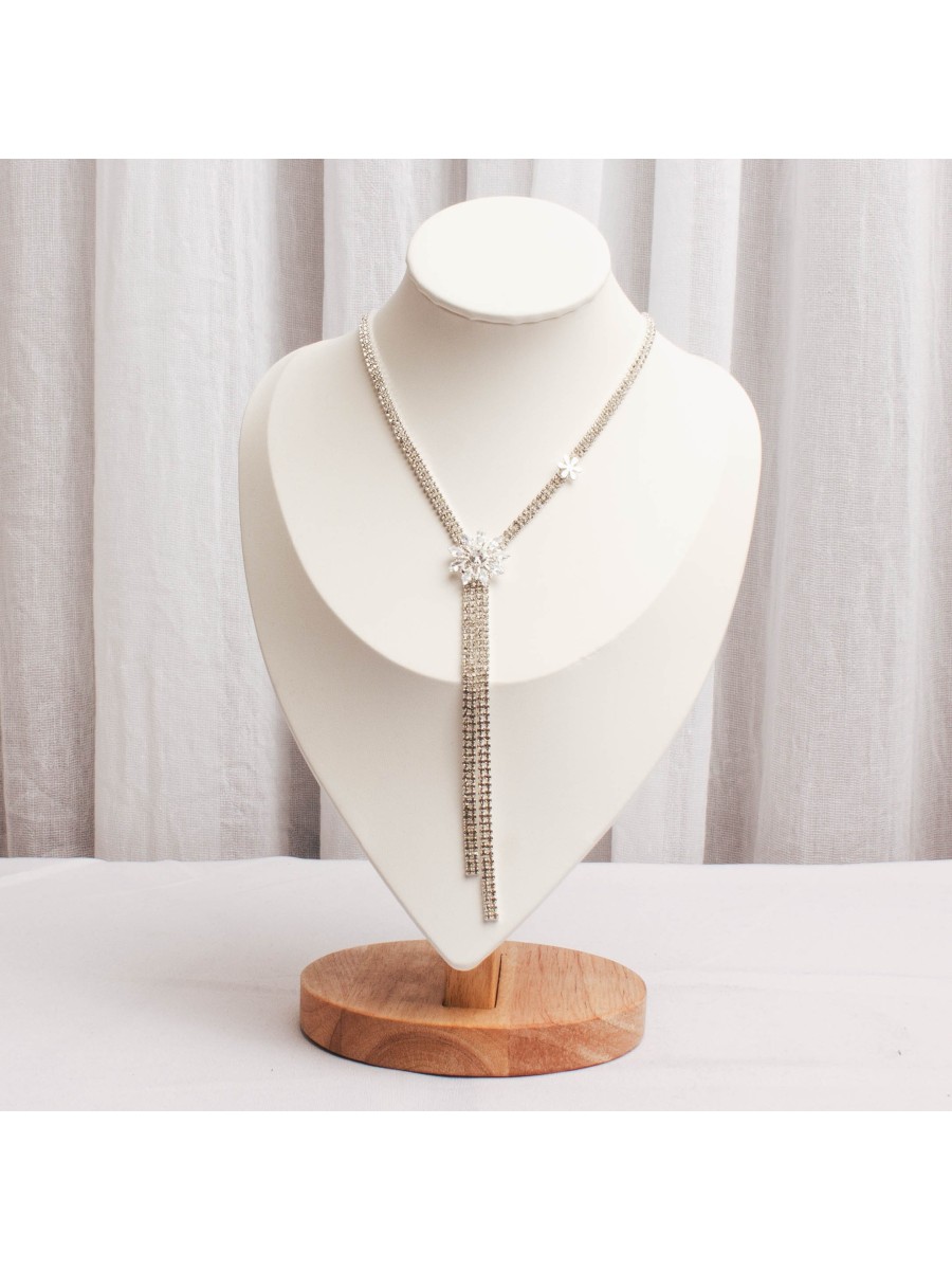 Collar Bronce Blanco Con Circones SK1961-GPL
