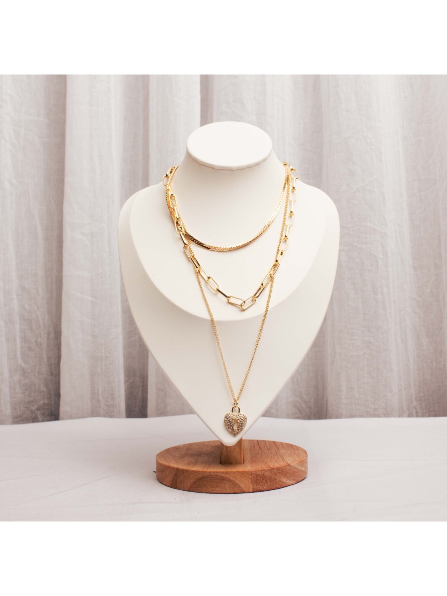 Collar Multicadena Dorado SK714-AOR