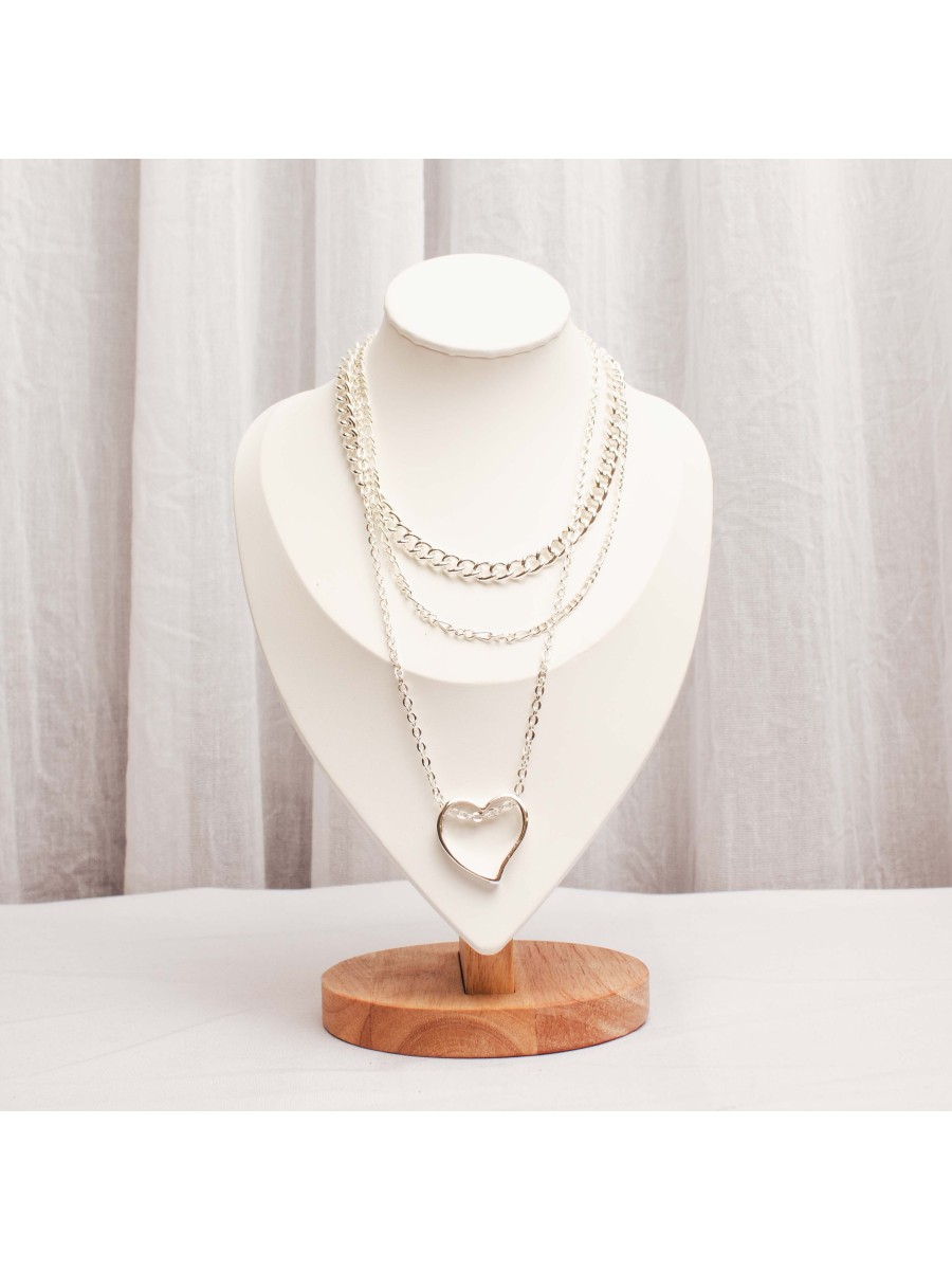 Collar Multicadena Blanco SK714-CPL