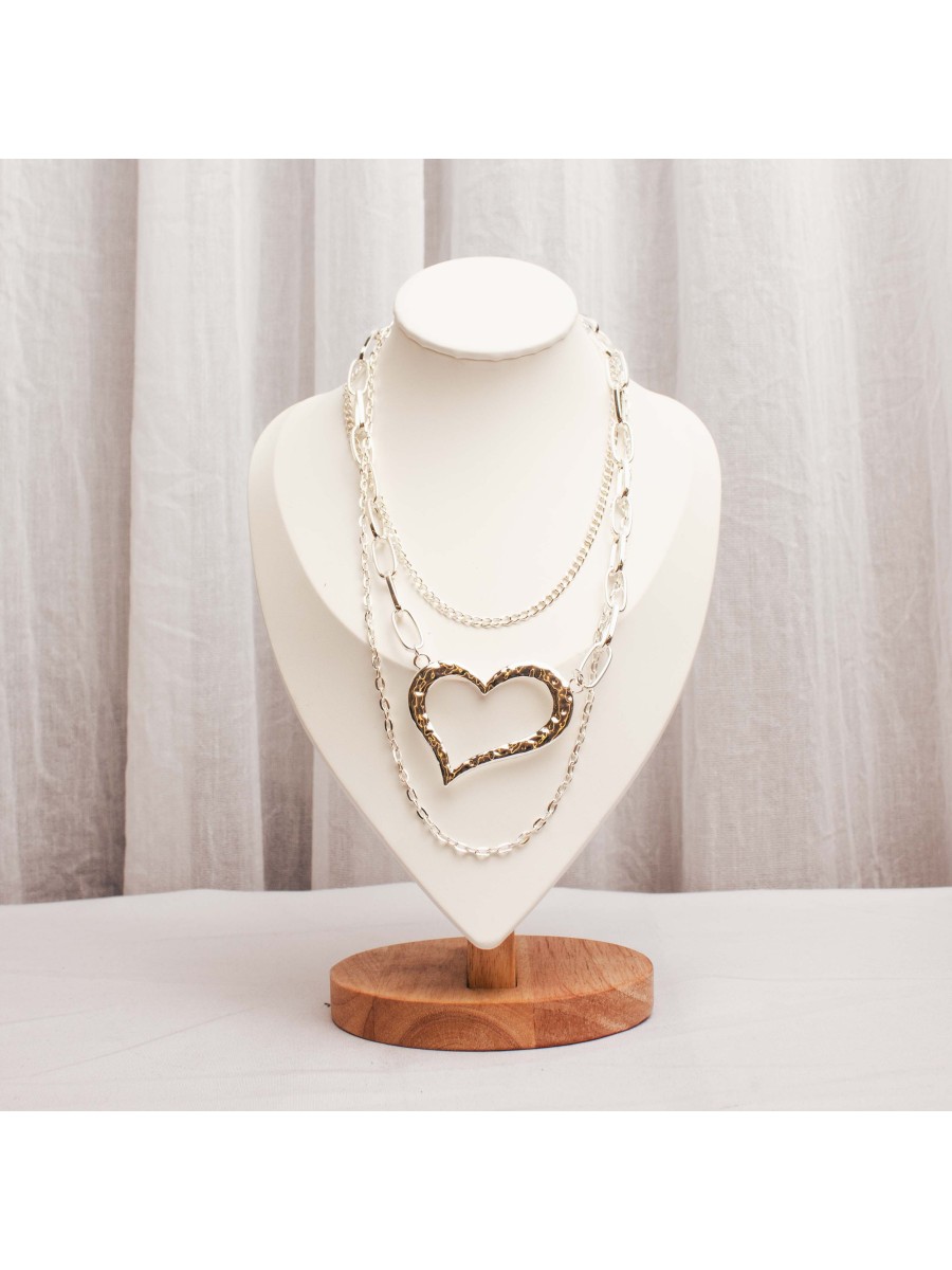 Collar Multicadena Blanco SK714-DPL