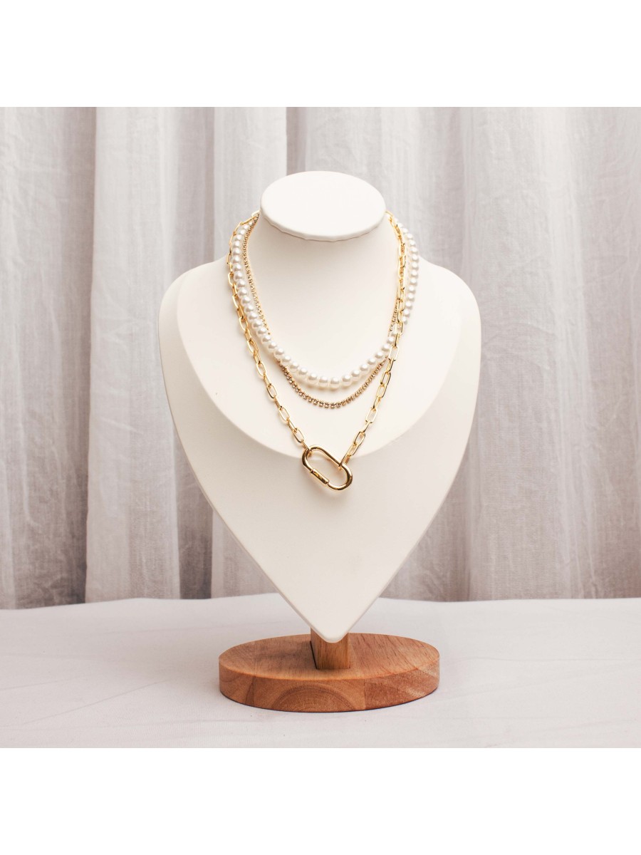 Collar Multicadena Dorado SK715-AOR