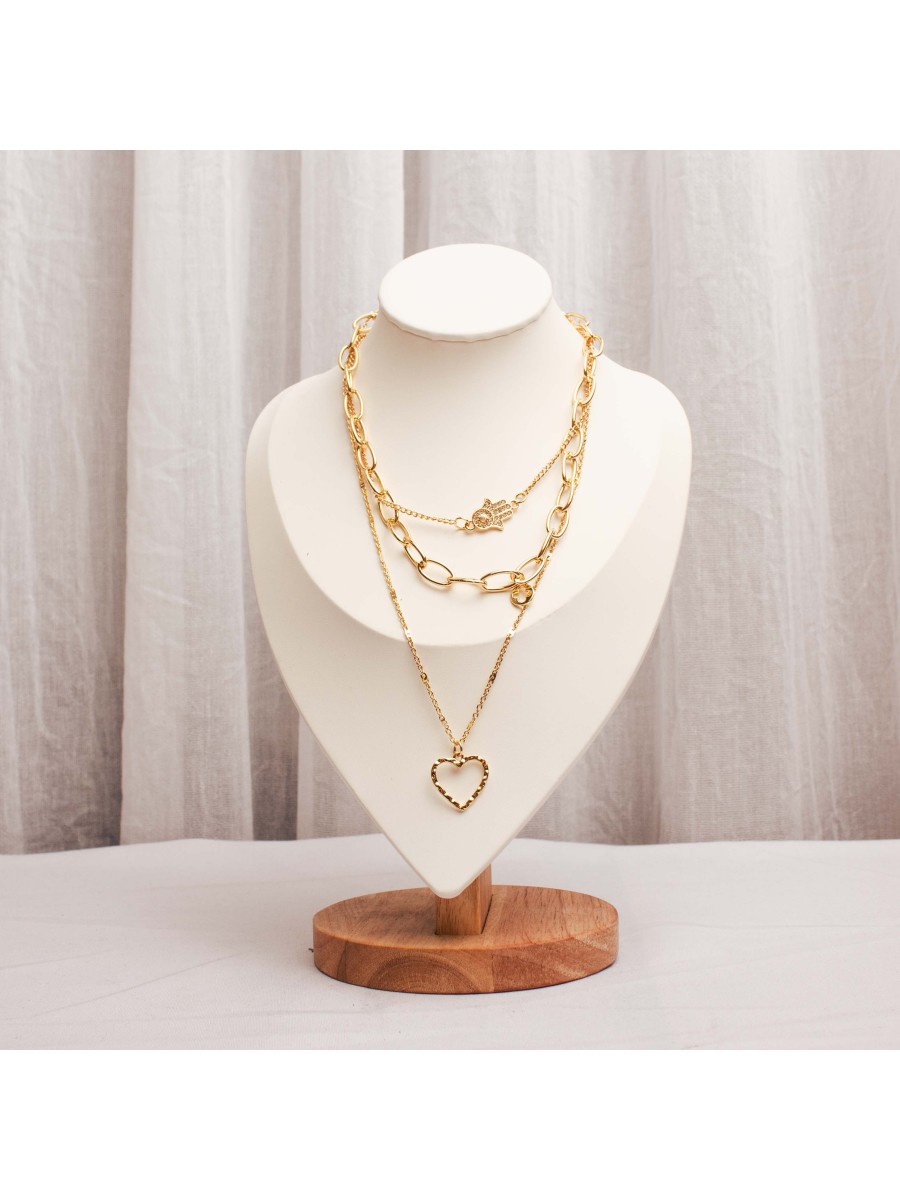 Collar Multicadena Dorado SK716-AOR