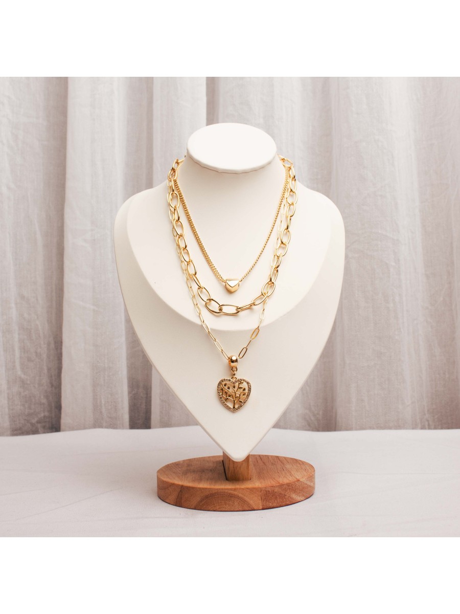 Collar Multicadena Dorado SK717-AOR