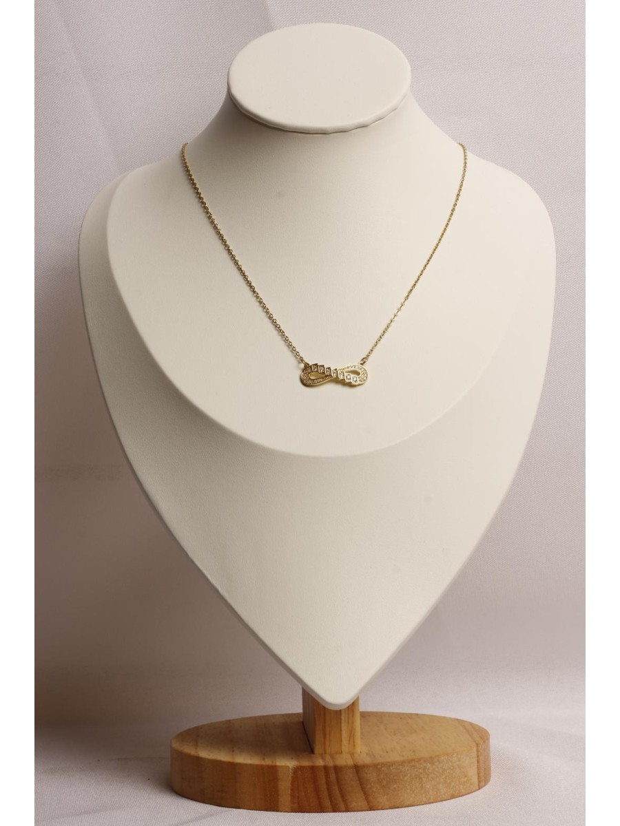 Collar Acero Dorado SK1235-OR