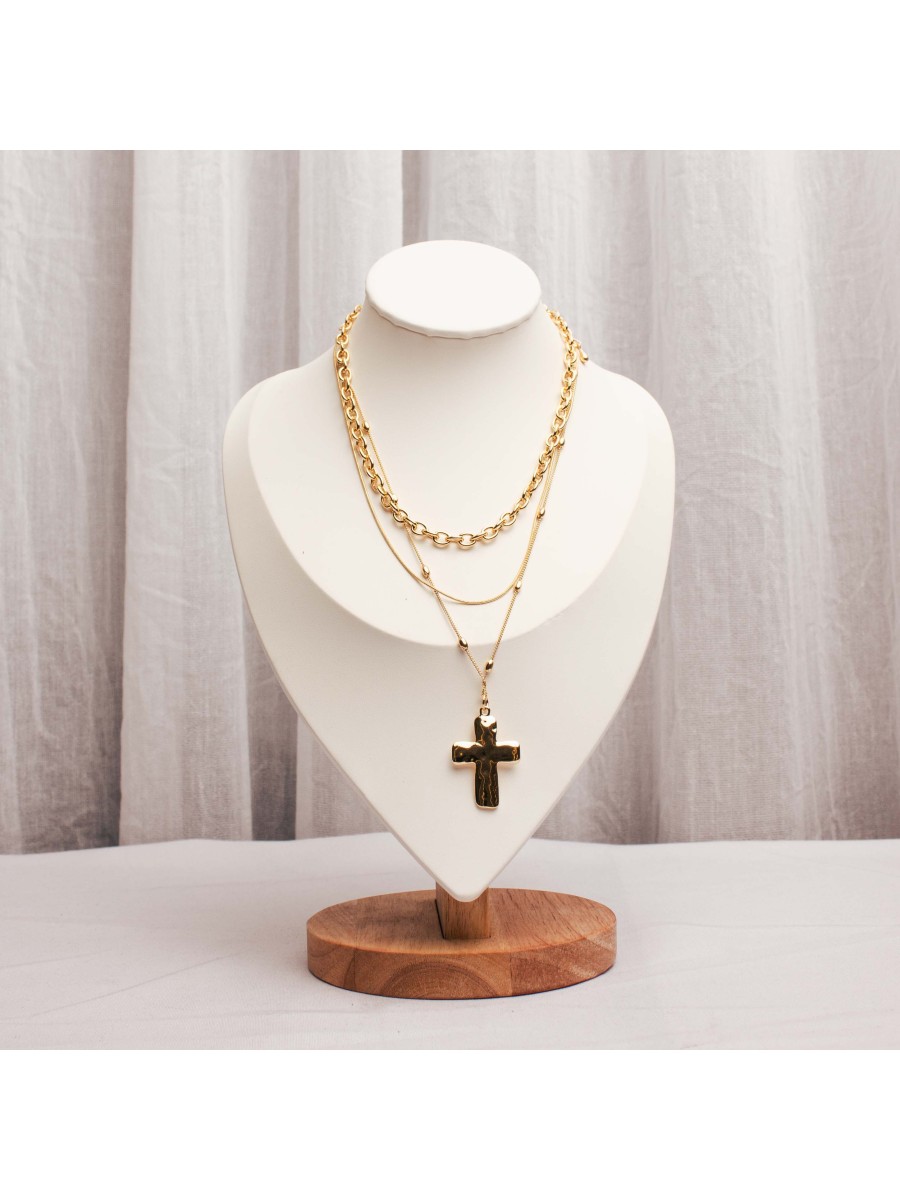 Collar Multicadena Dorado SK717-BOR