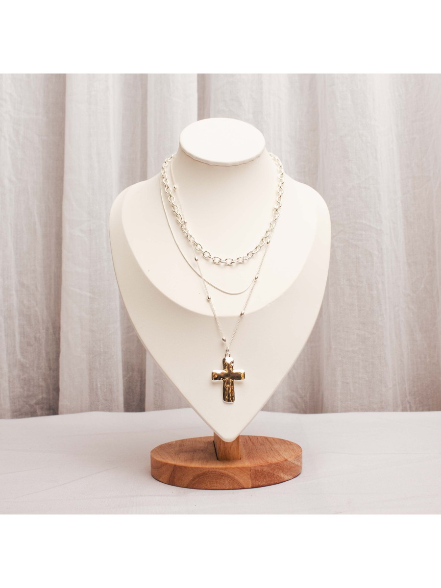 Collar Multicadena Blanco SK717-BPL