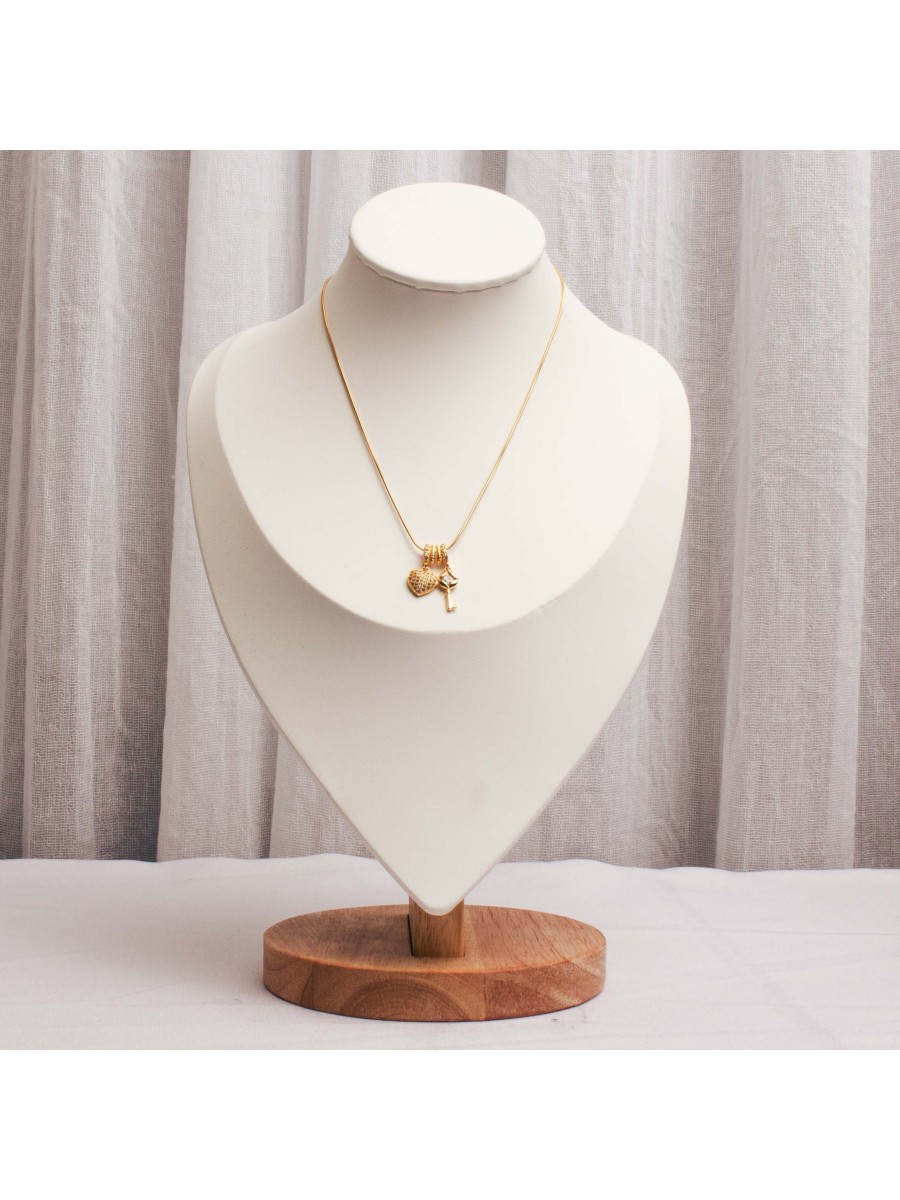 Collar Acero Dorado SK72-COR-09-45CM