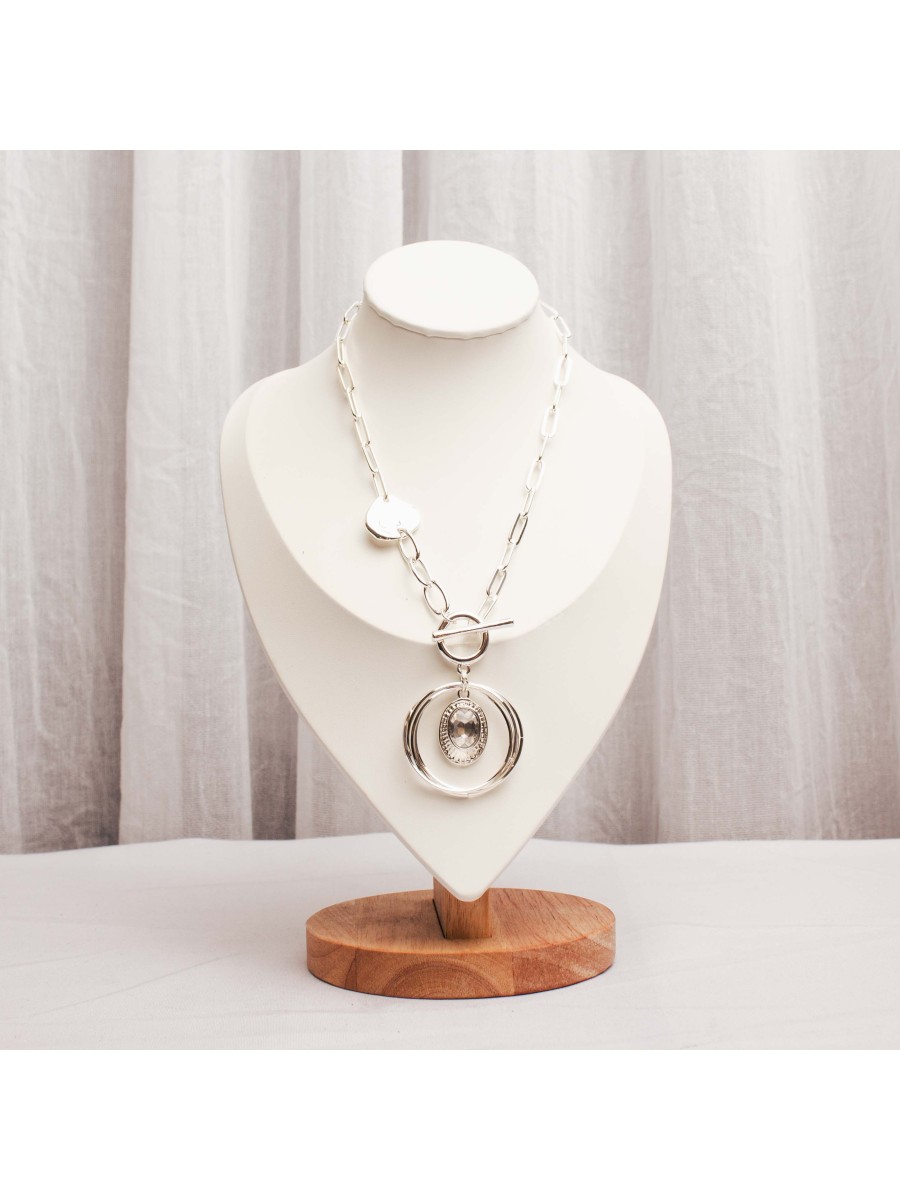 Collar Multicadena Blanco SK721-APL