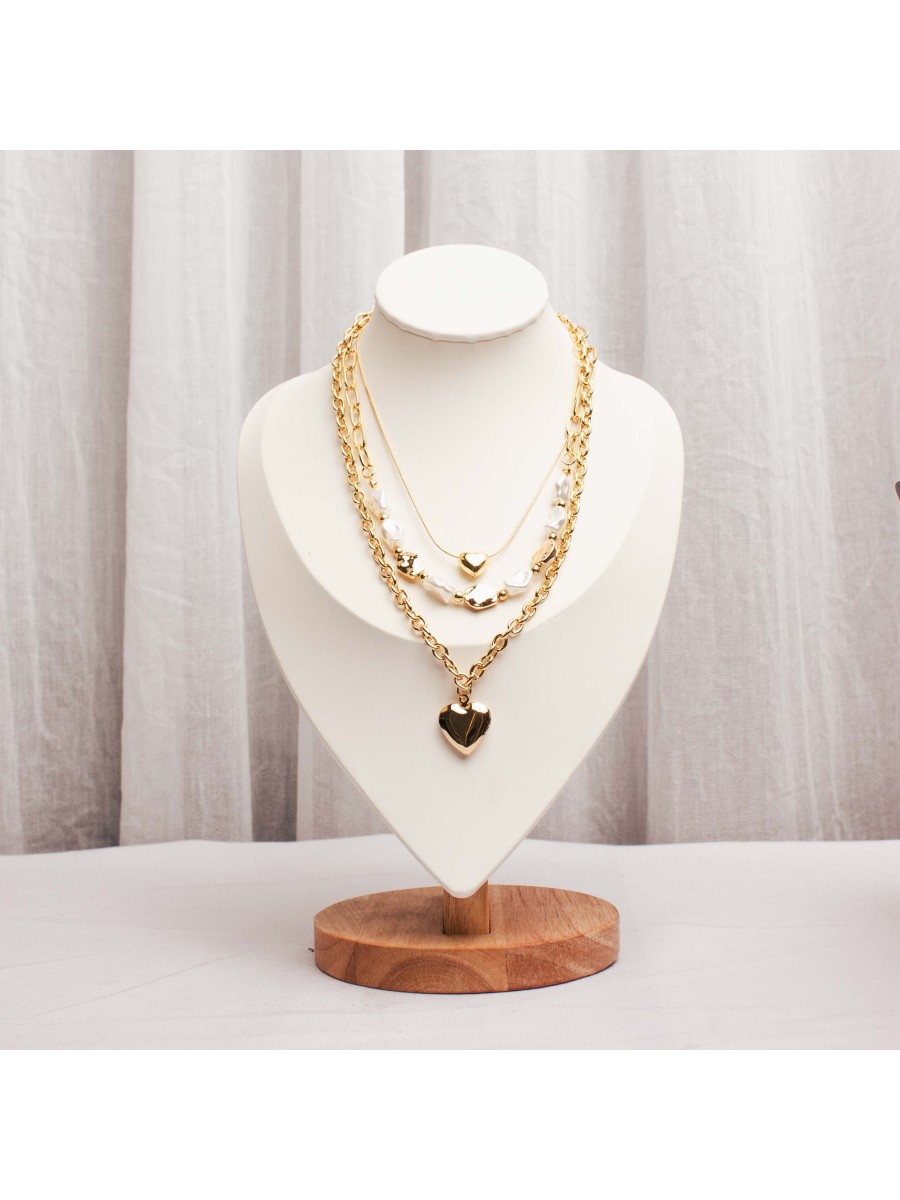 Collar Multicadena Dorado SK722-BOR