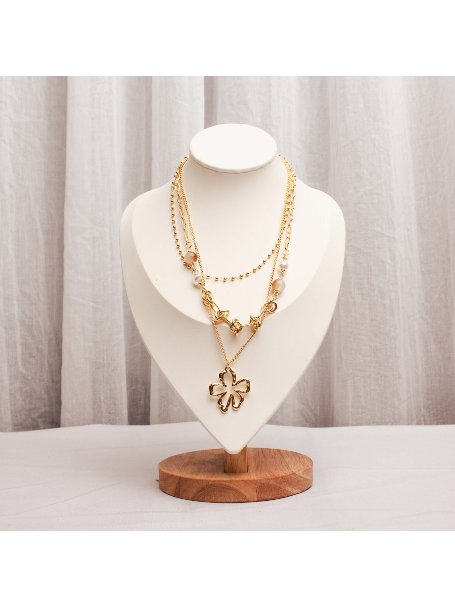 Collar Multicadena Dorado SK722-DOR