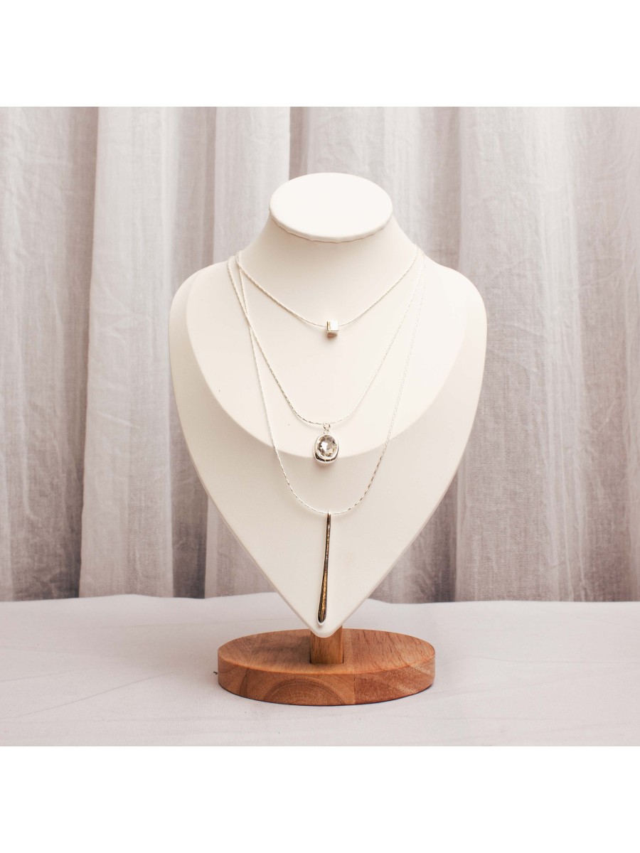 Collar Multicadena Blanco SK726-APL