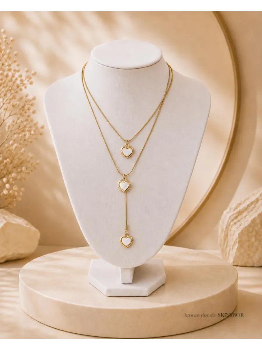 Collar Multicadena Dorado SK726-BOR