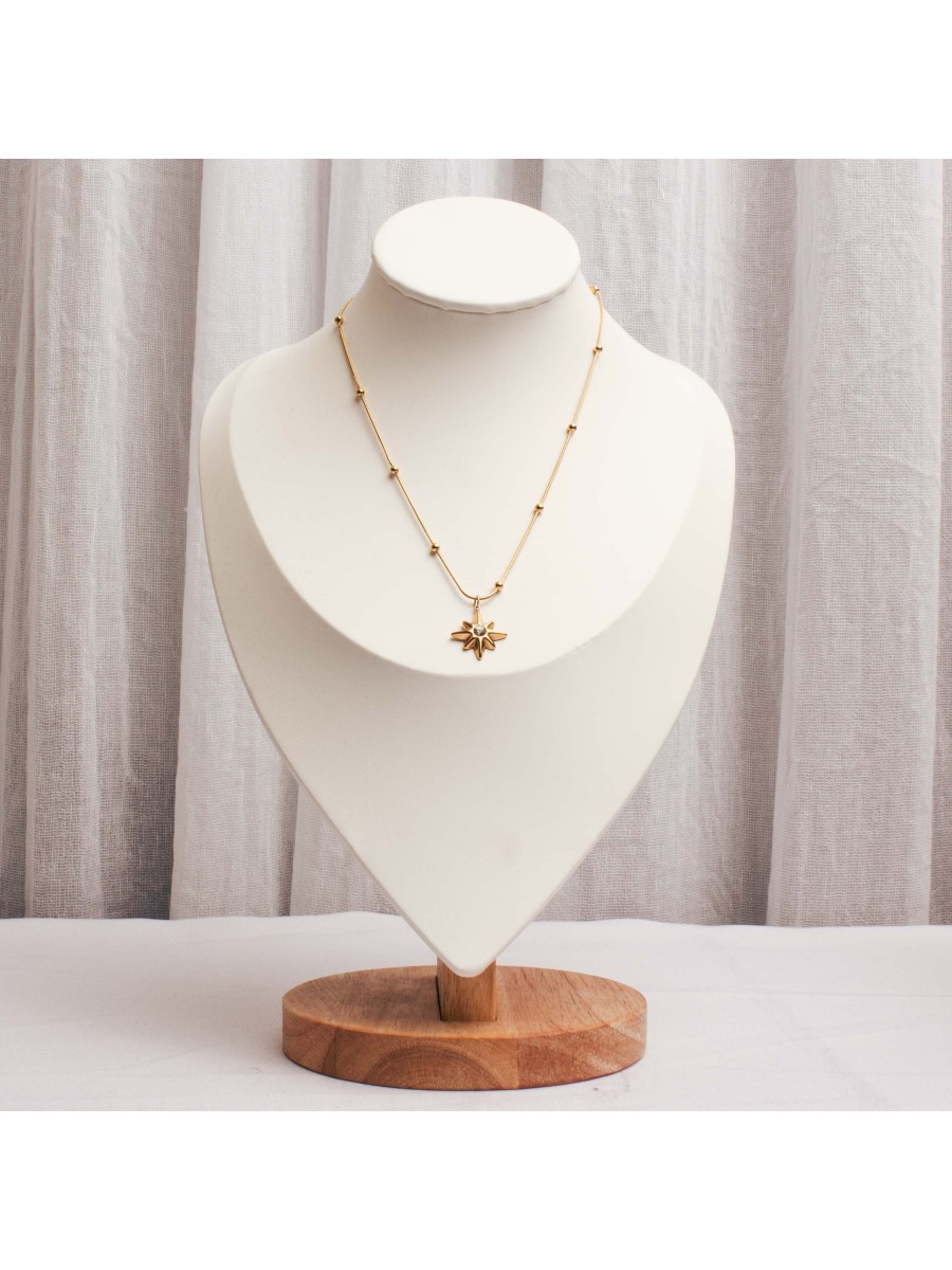 Collar Acero Dorado SK75-DOR-09-45CM