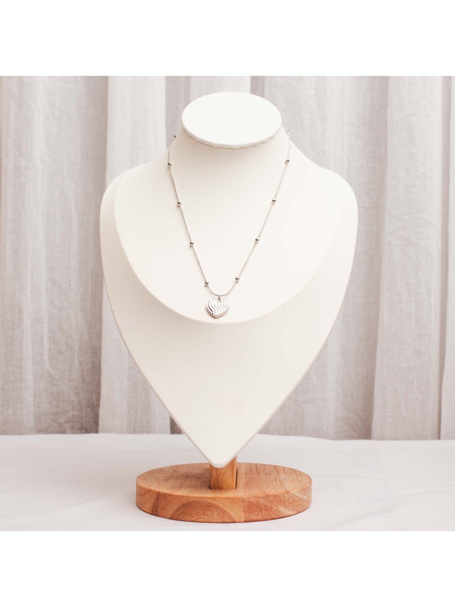 Collar Acero Plateado SK76-CAC-09-45CM