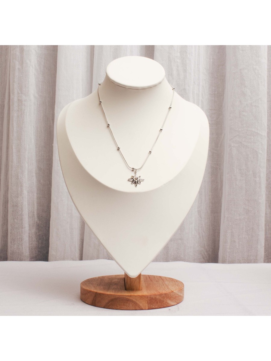 Collar Acero Plateado SK76-DAC-09-45CM