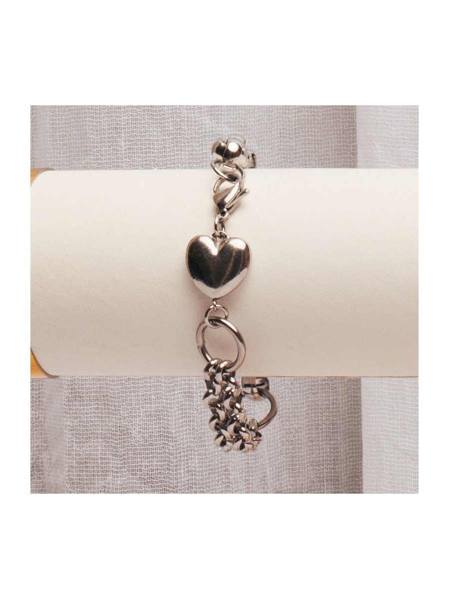 Pulseras Acero Blanco SK2957-PL-18CM+5CM