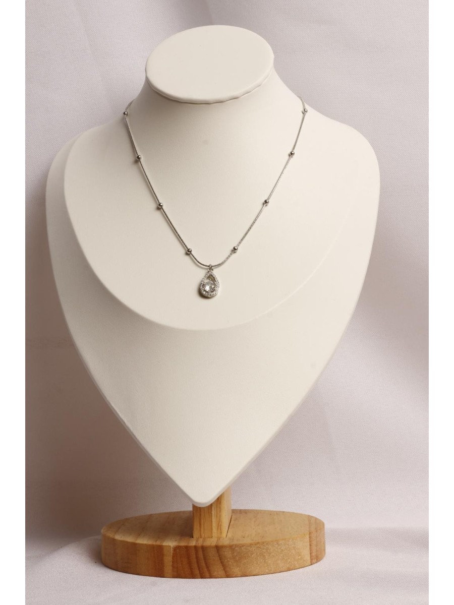 Collar Acero Plateado Pulido SK945-AC-09-45CM